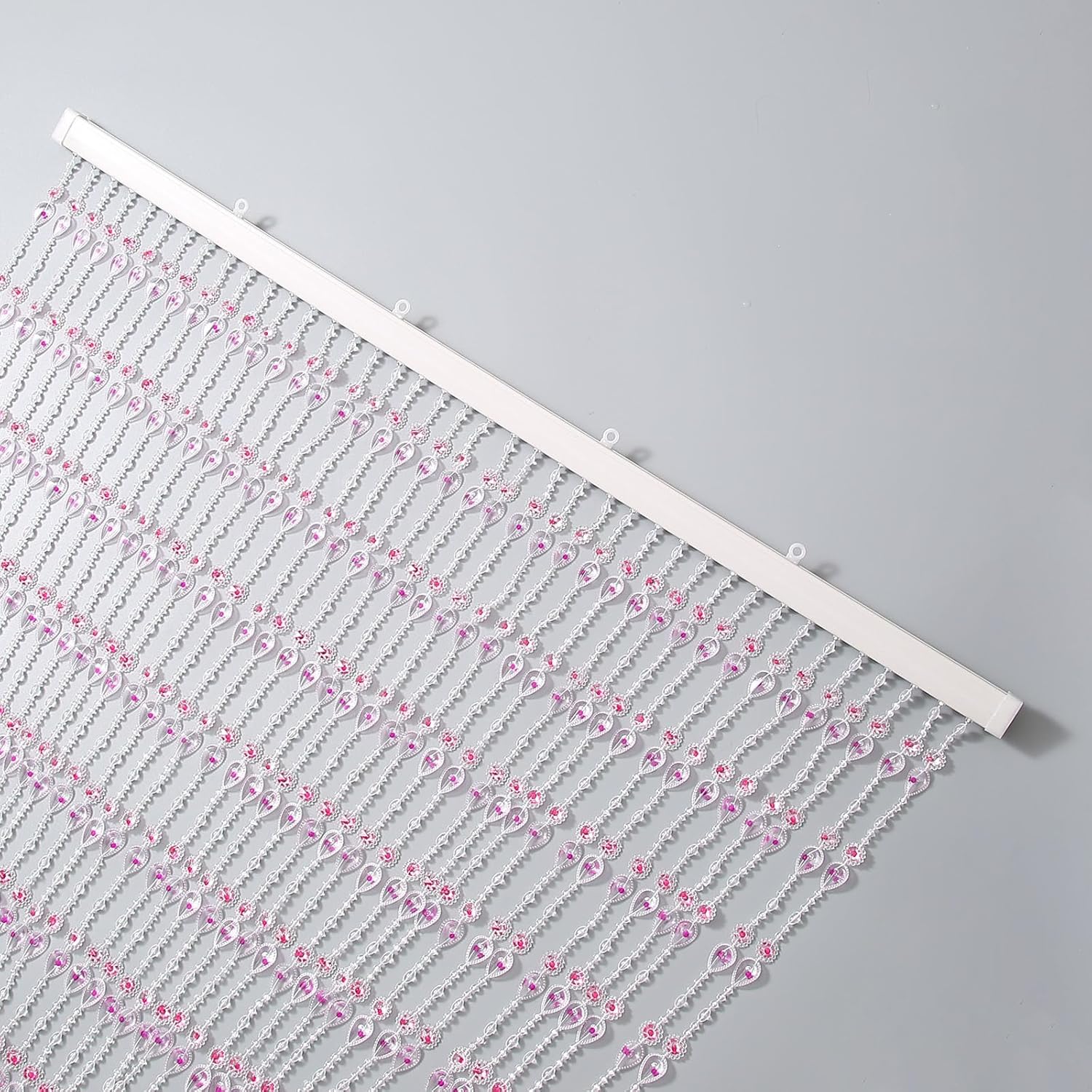 Boloban Violet Beaded Curtain Panel 36x72 Inch