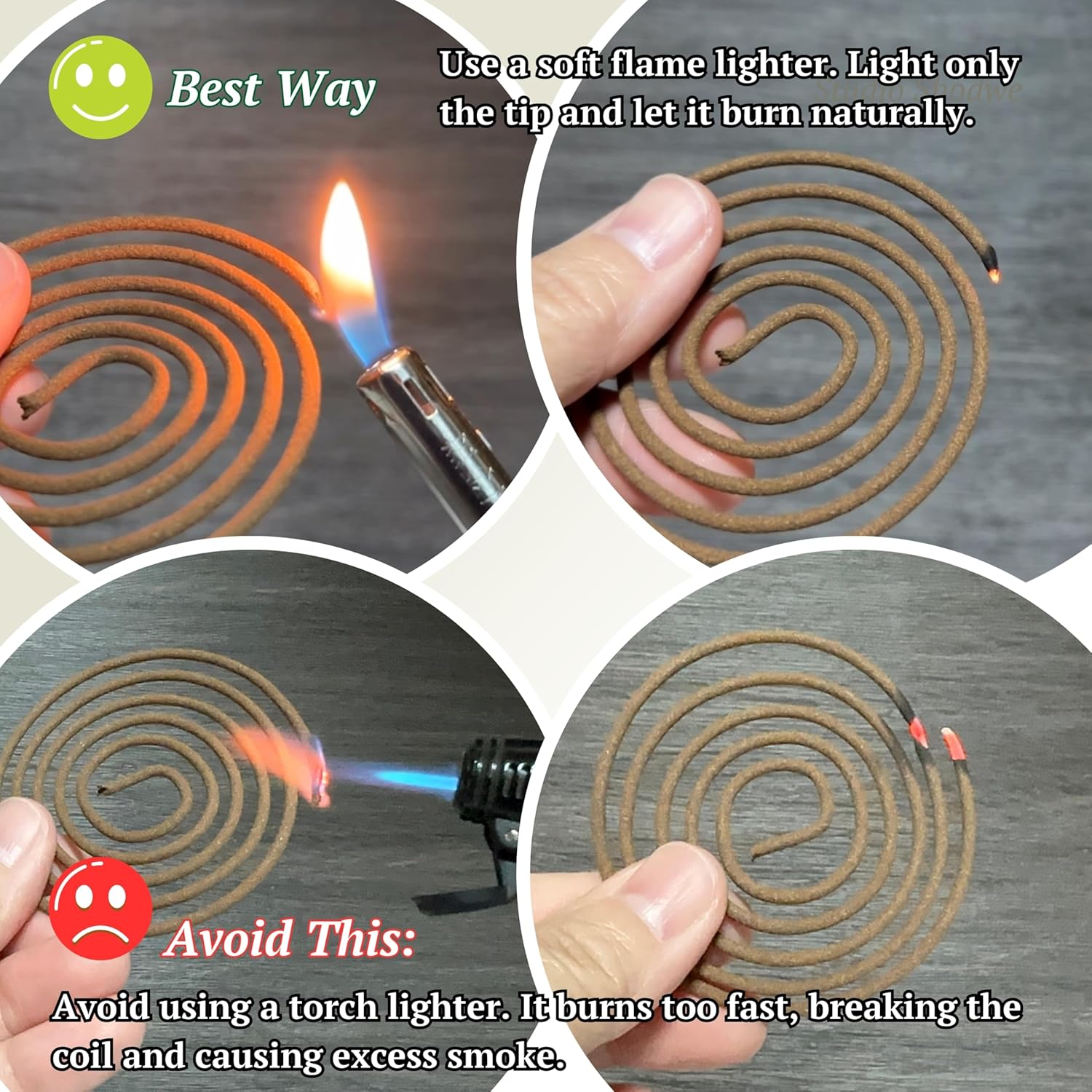 B77 Agarwood Incense Coils 48pcs 3-35hr Taiwan Style