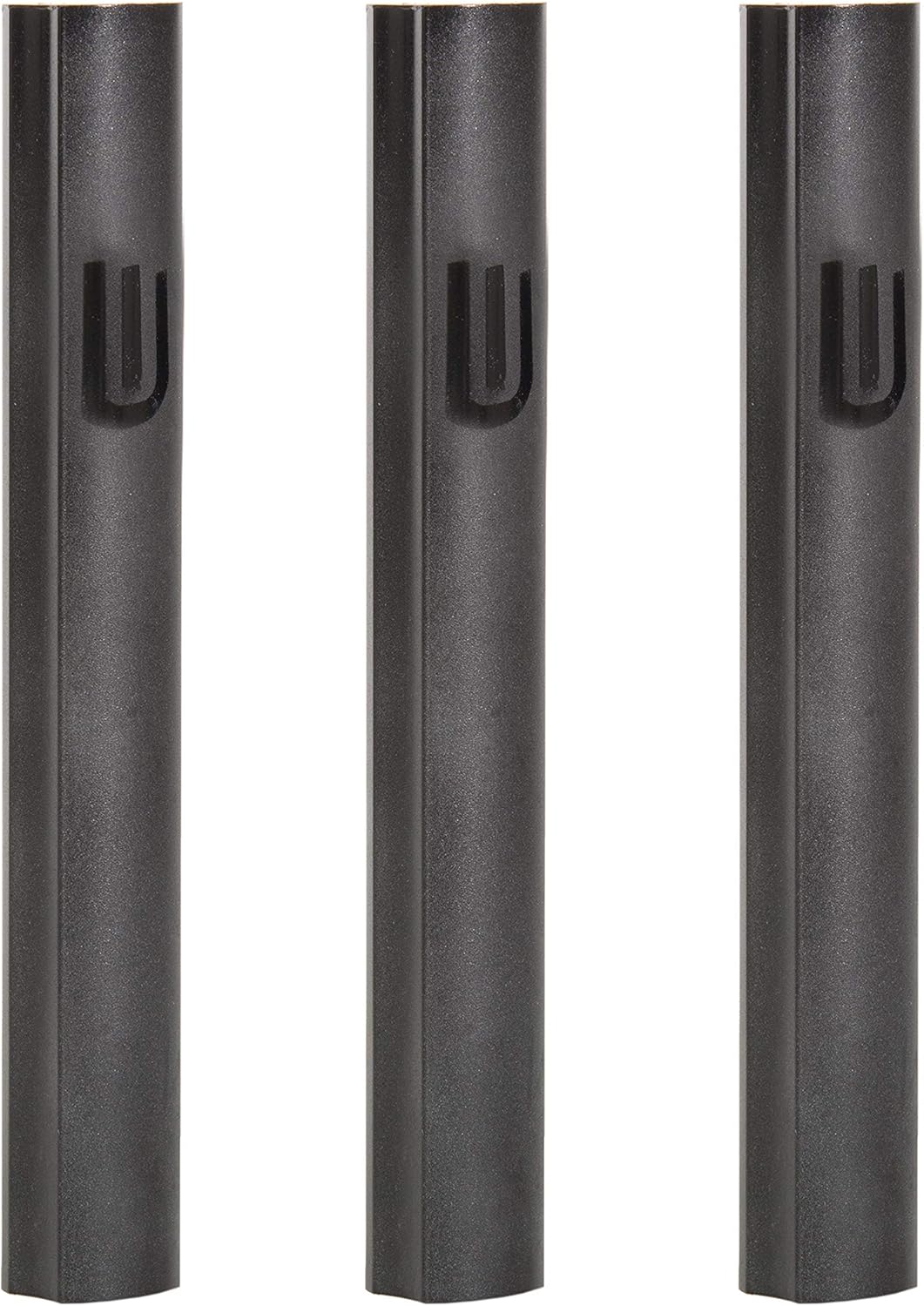 MASORET 3-Piece Aluminum Mezuzah Scroll Holder Cases