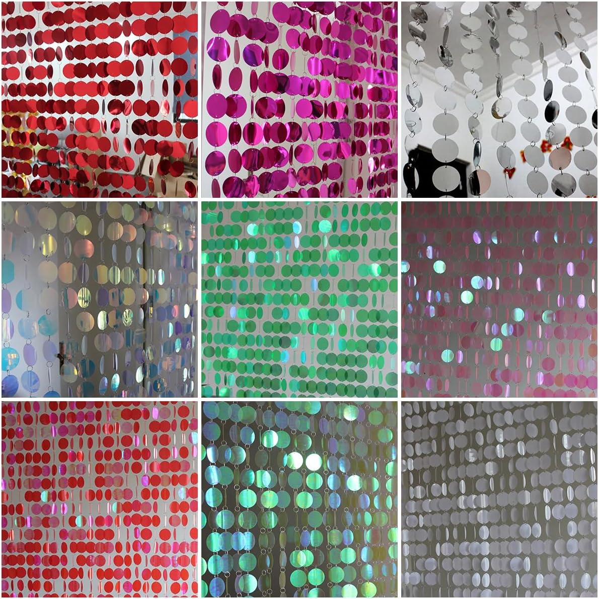 Shimmer Sequin Beaded Curtain Doorway Decor