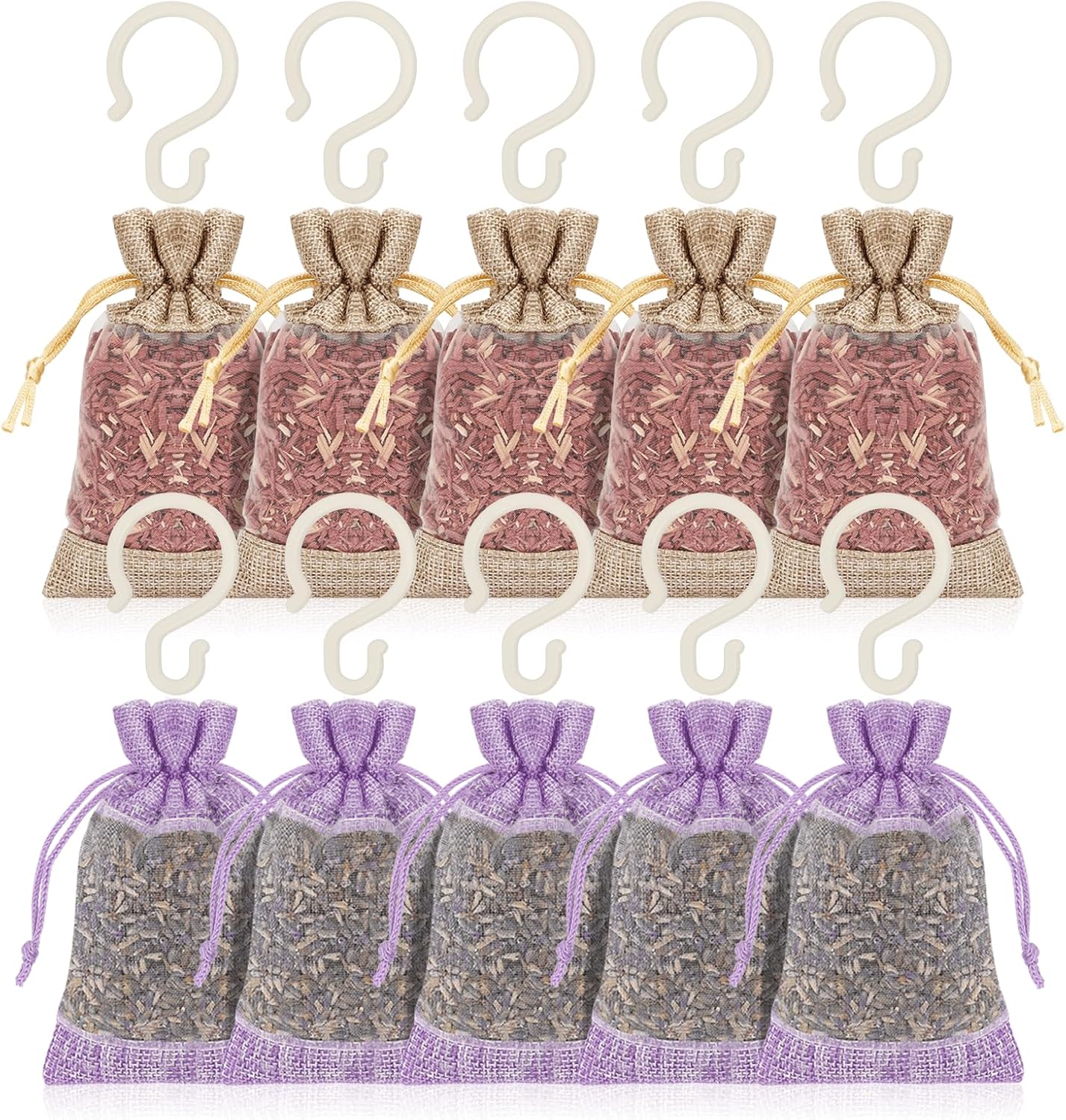 Homode Cedar Wood Lavender Sachets - Pack of 10