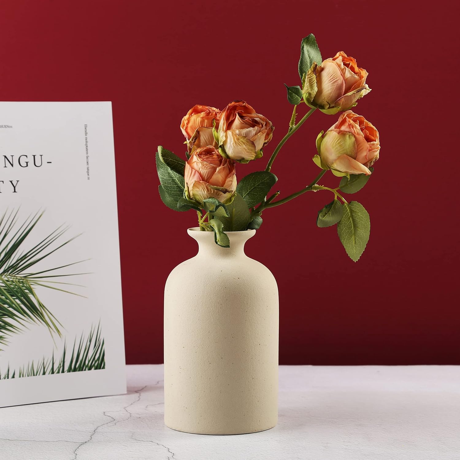 Stylish Ceramic Dry Flower Vase for Home Decor