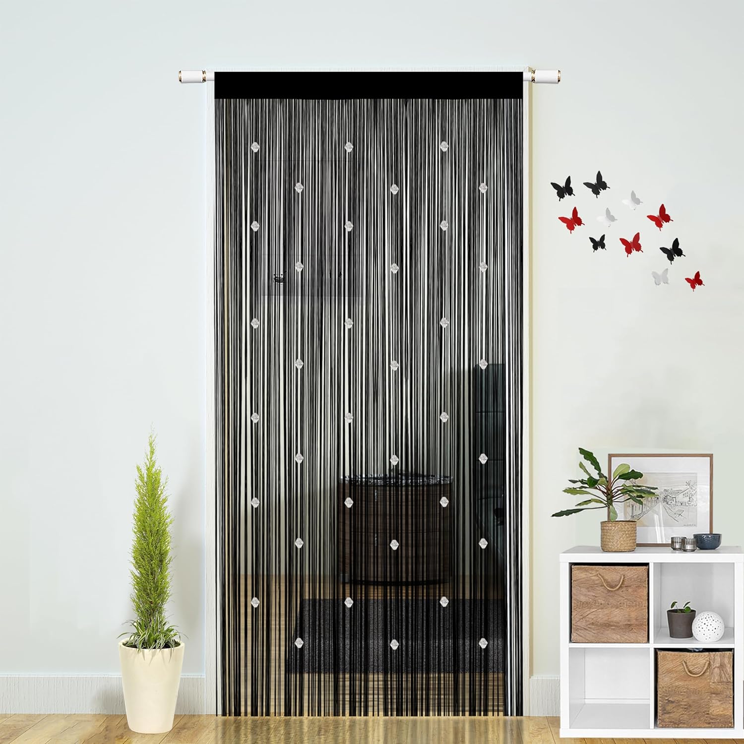 Beaded String Curtains for Boho Bedroom Decor