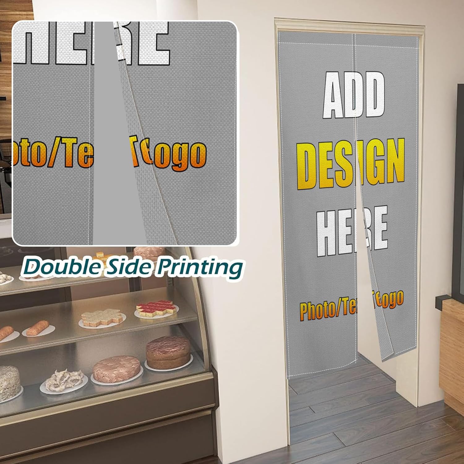 Customize Your Own Double Sided Noren Curtain for Doorway