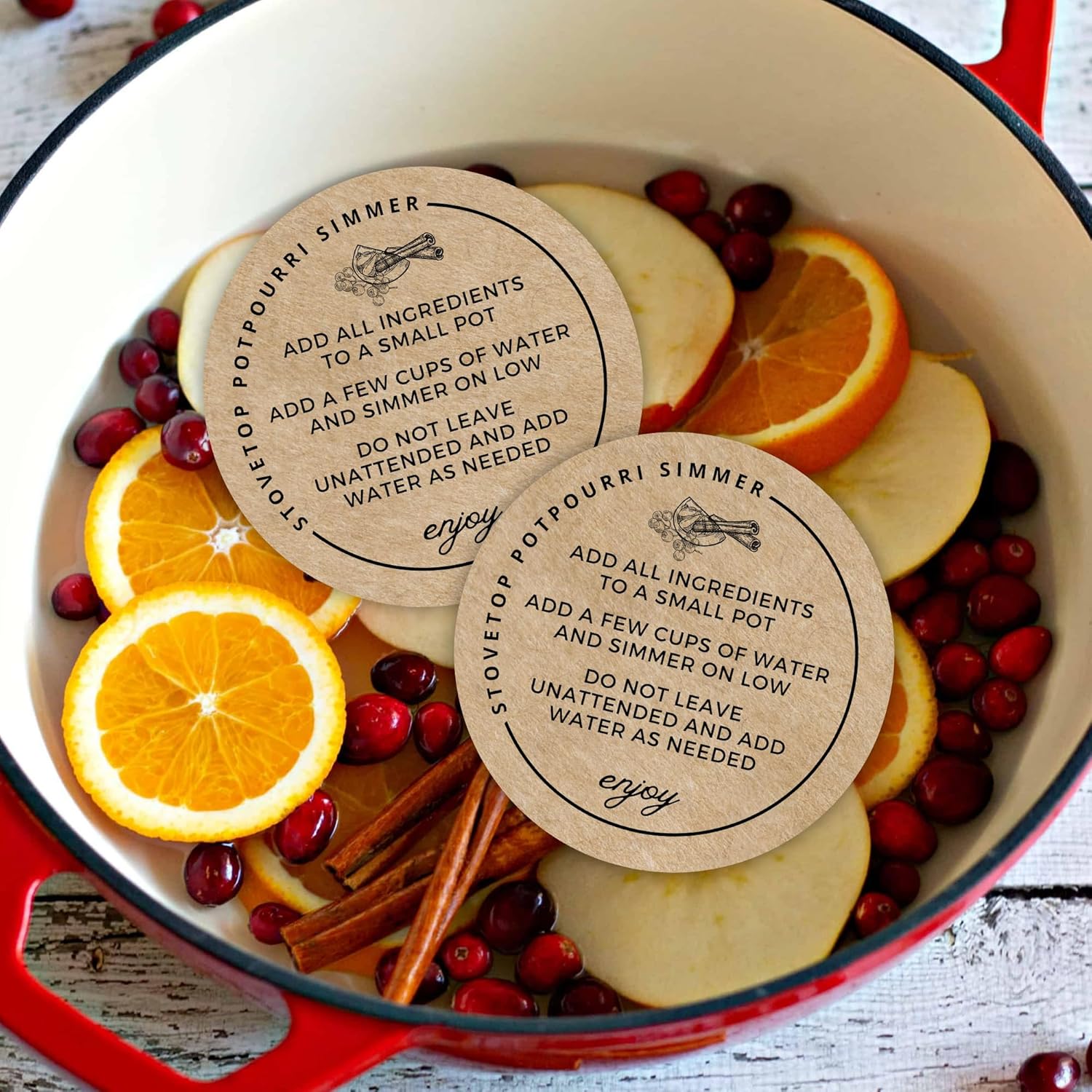 Stovetop Potpourri Instruction Label 250 Pack