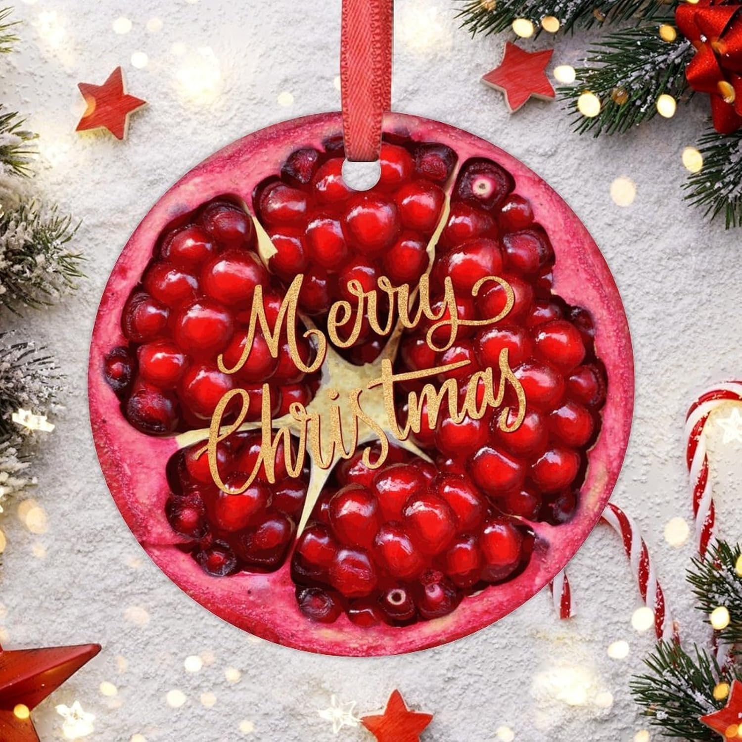 Pomegranate Christmas Tree Ornaments 3 Inch