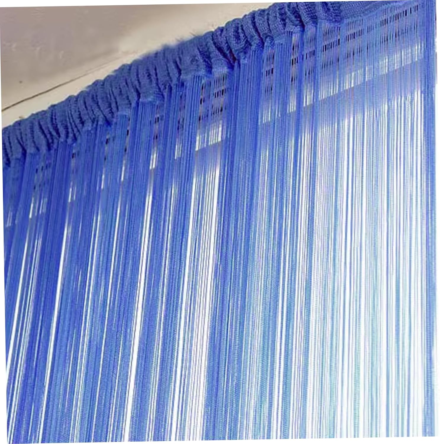 2Pcs Dark Blue String Curtains for Doorways