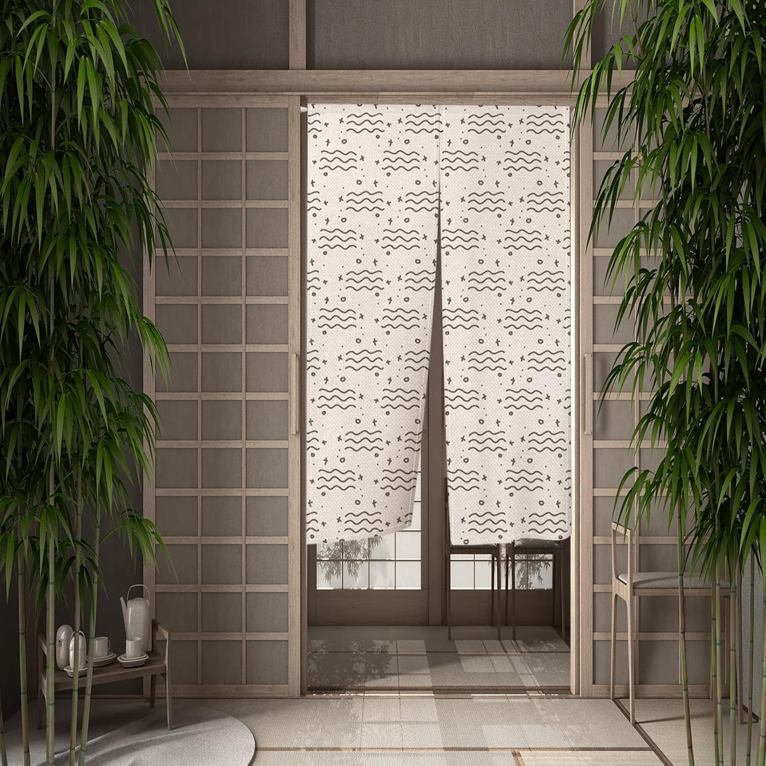 Japanese Noren Door Curtain Privacy Divider 335x709