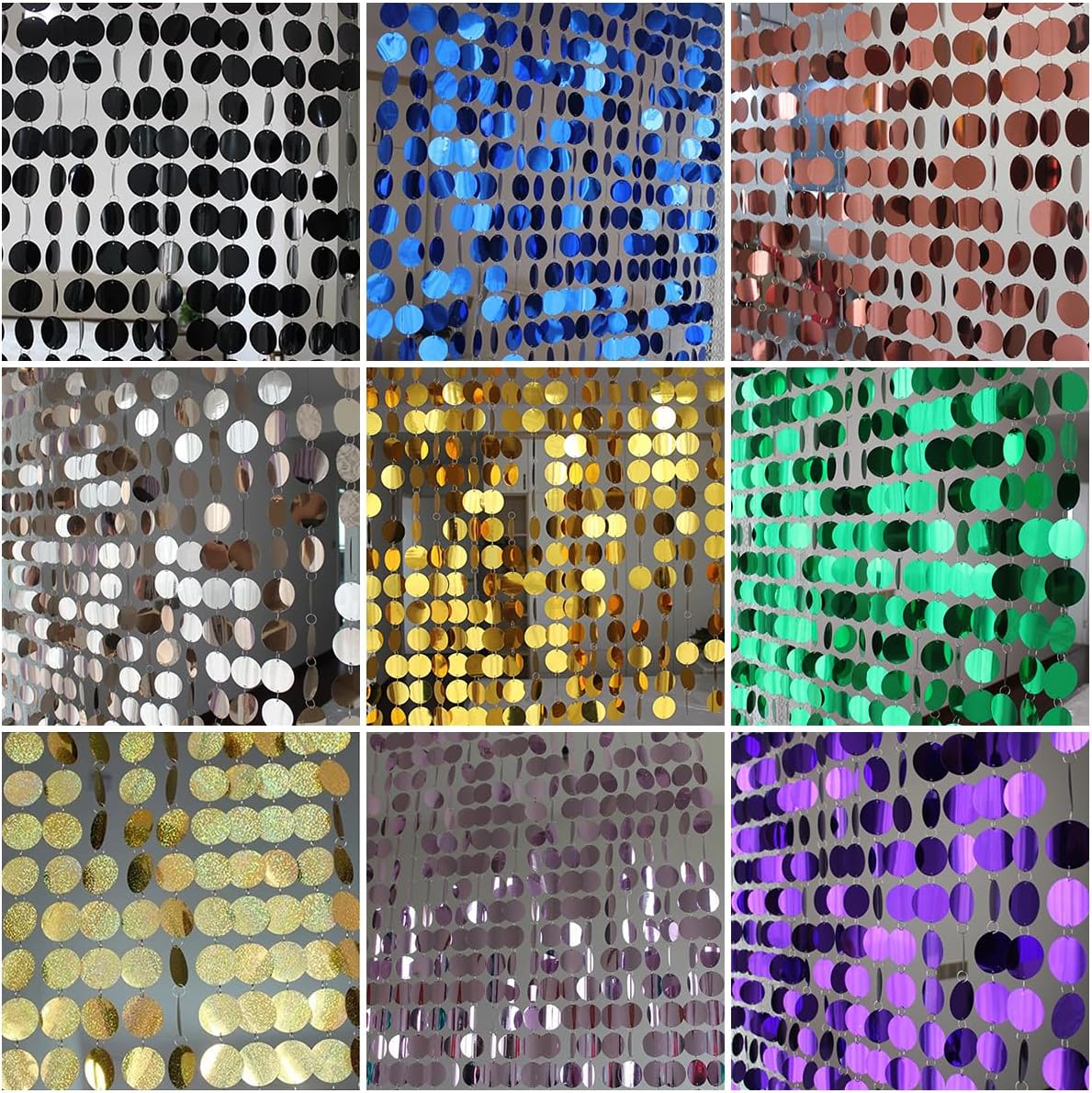 Shimmer Sequin Beaded Curtain Doorway Decor