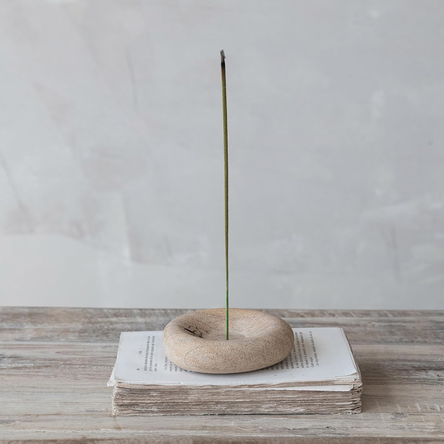Creative Co Op Sandstone Incense Holder Natural Shape