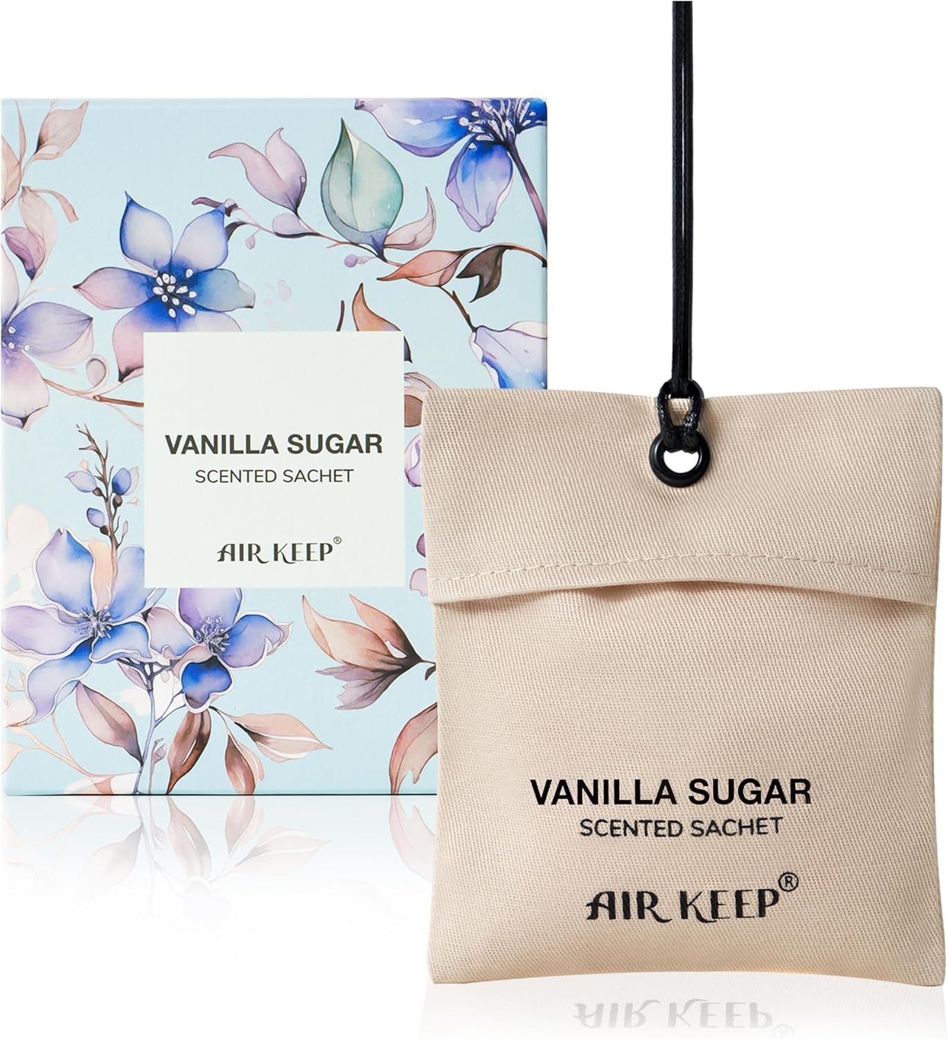 Airkeep Car Air Freshener - Vanilla Sugar Sachets for Drawer and Closet