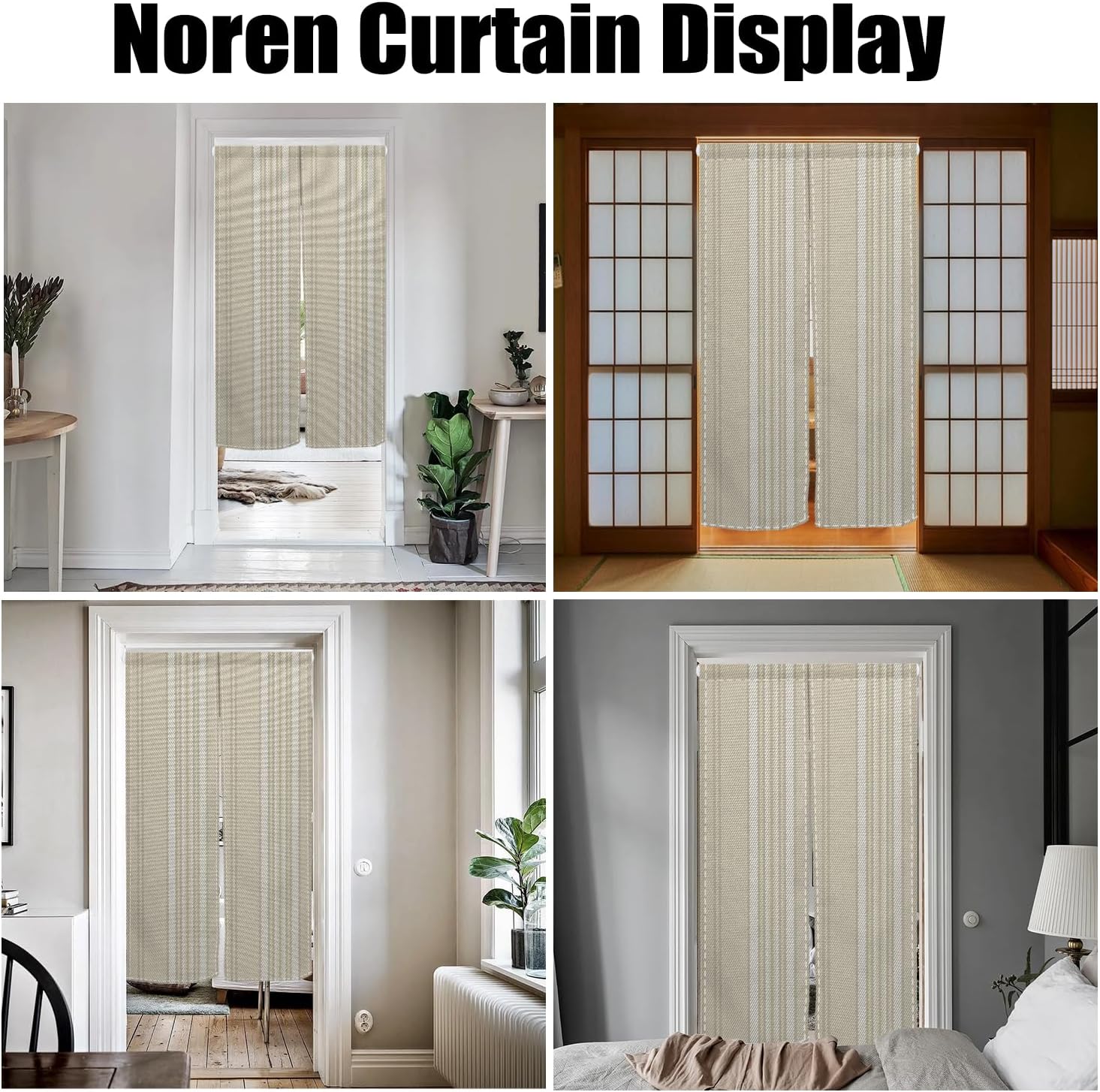 Boho Style Door Curtain Japanese Noren Panel 335x709