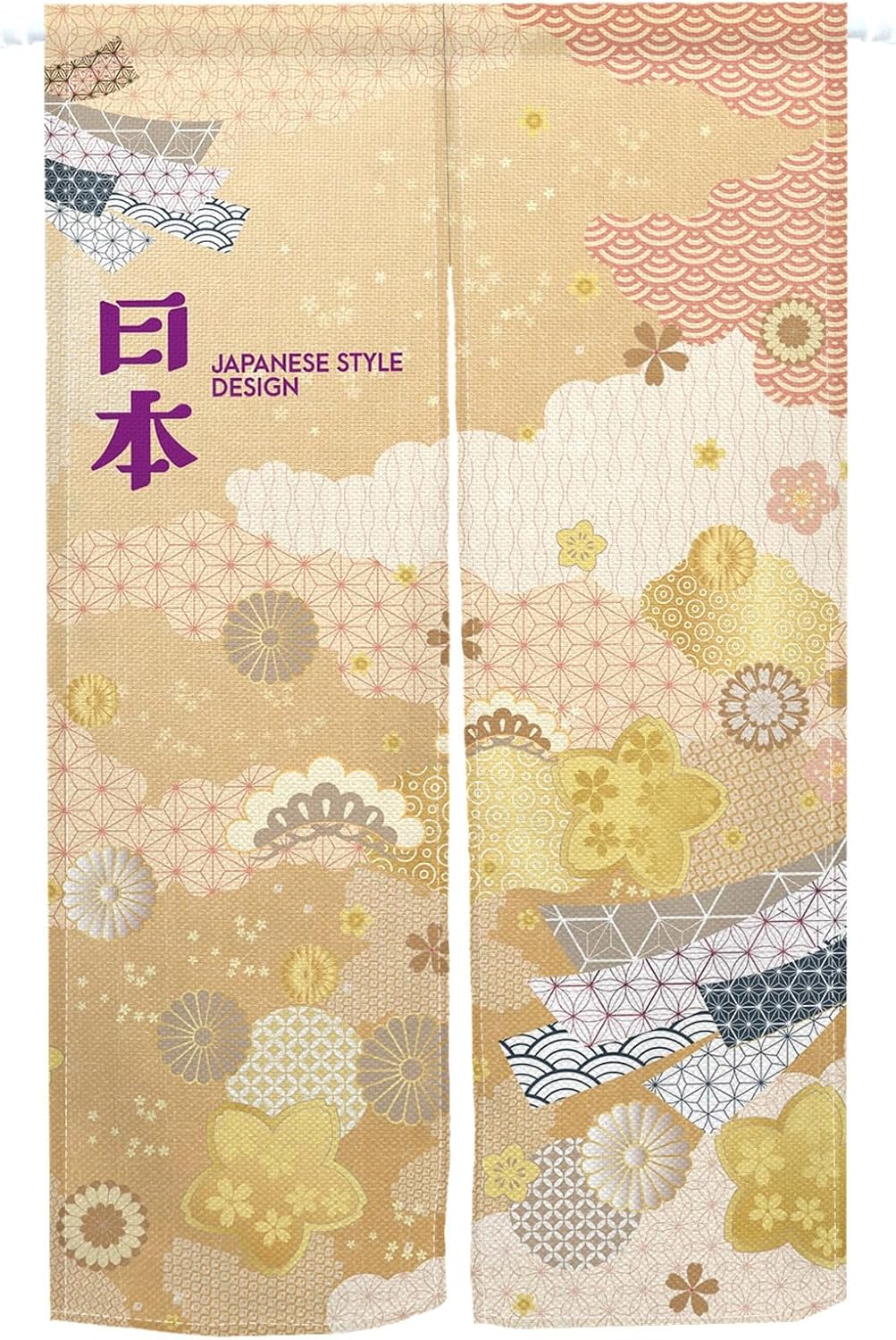 Japanese Style Noren Curtain for Doorway and Wall Privacy