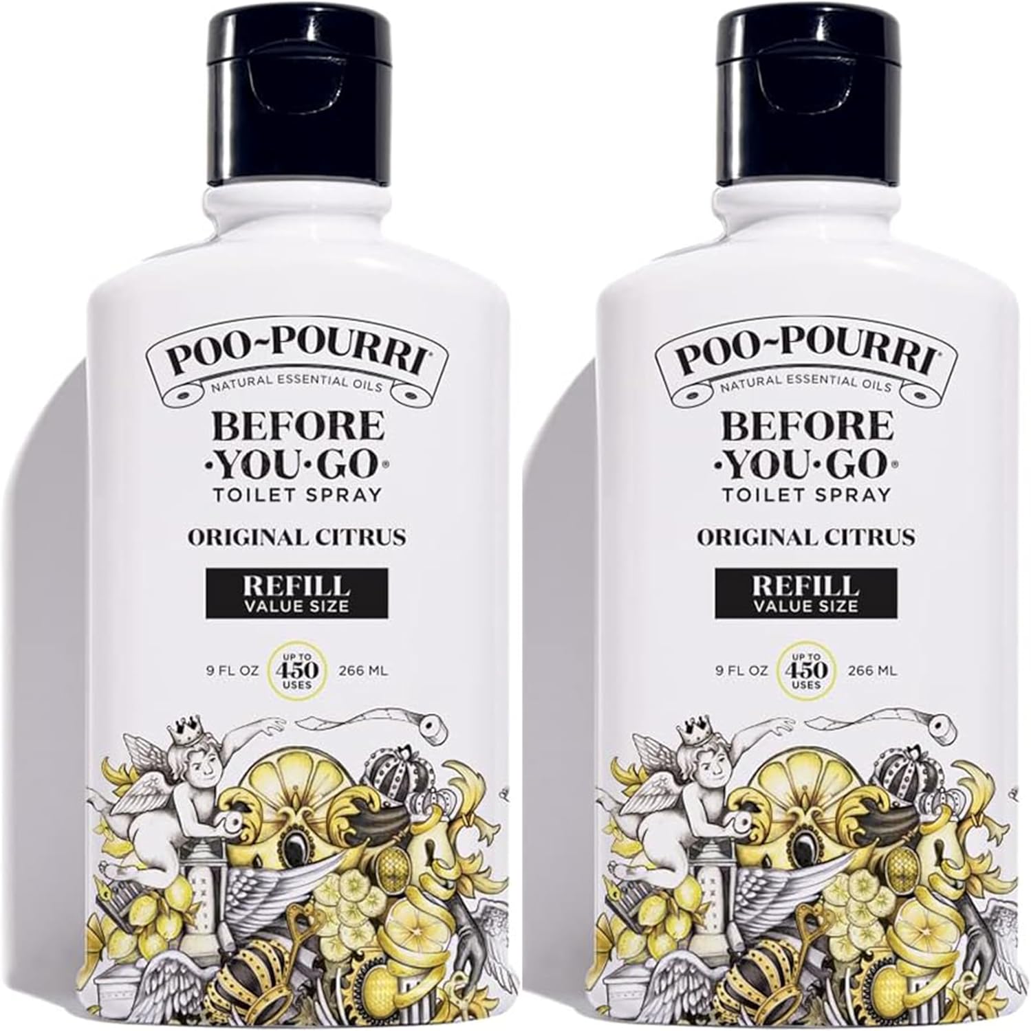 Original Citrus Toilet Spray Refill 9 Fl Oz 2 Pack