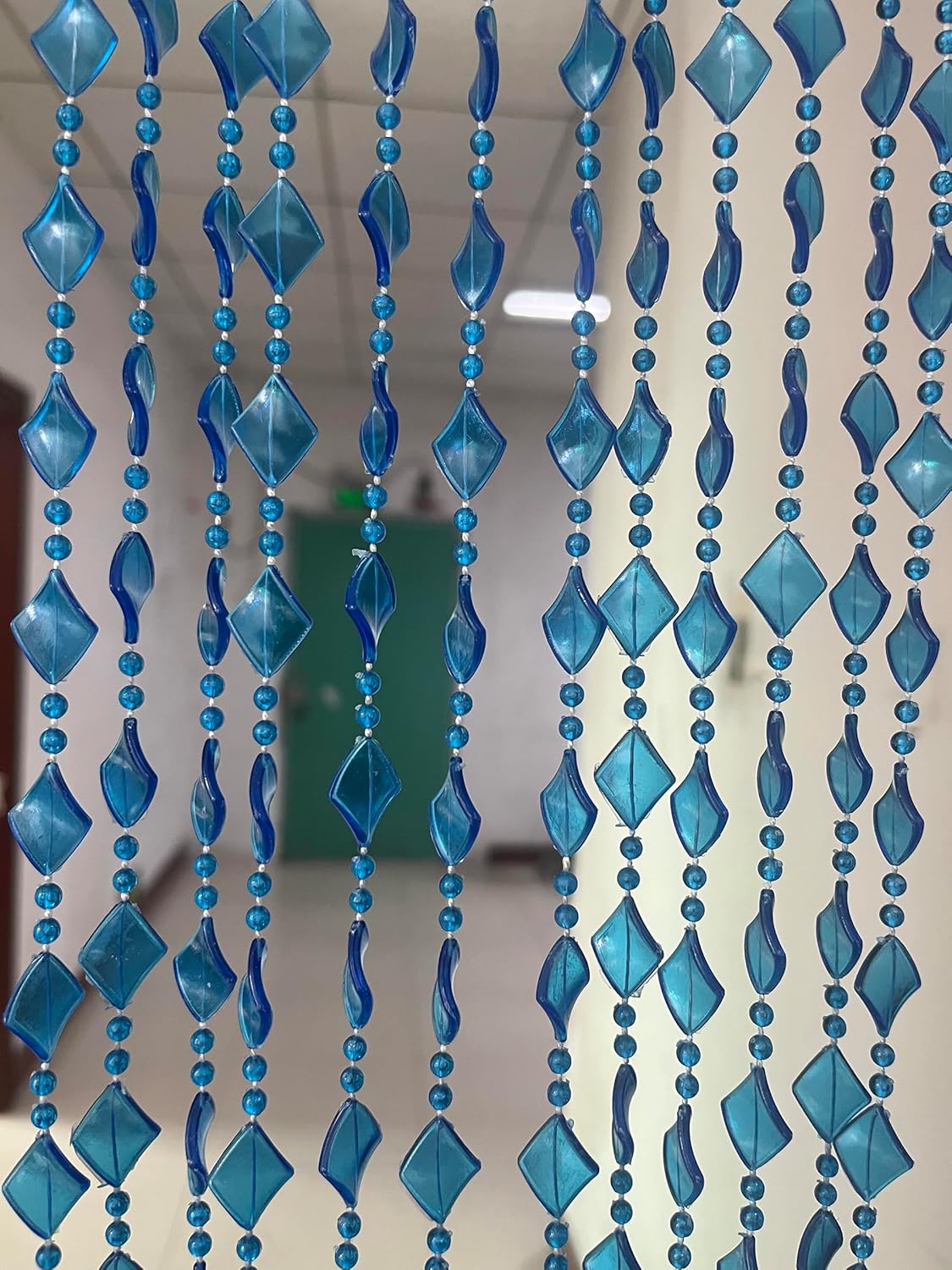 ZiDeTang Acrylic Maple Leaf Beaded Curtain Panel