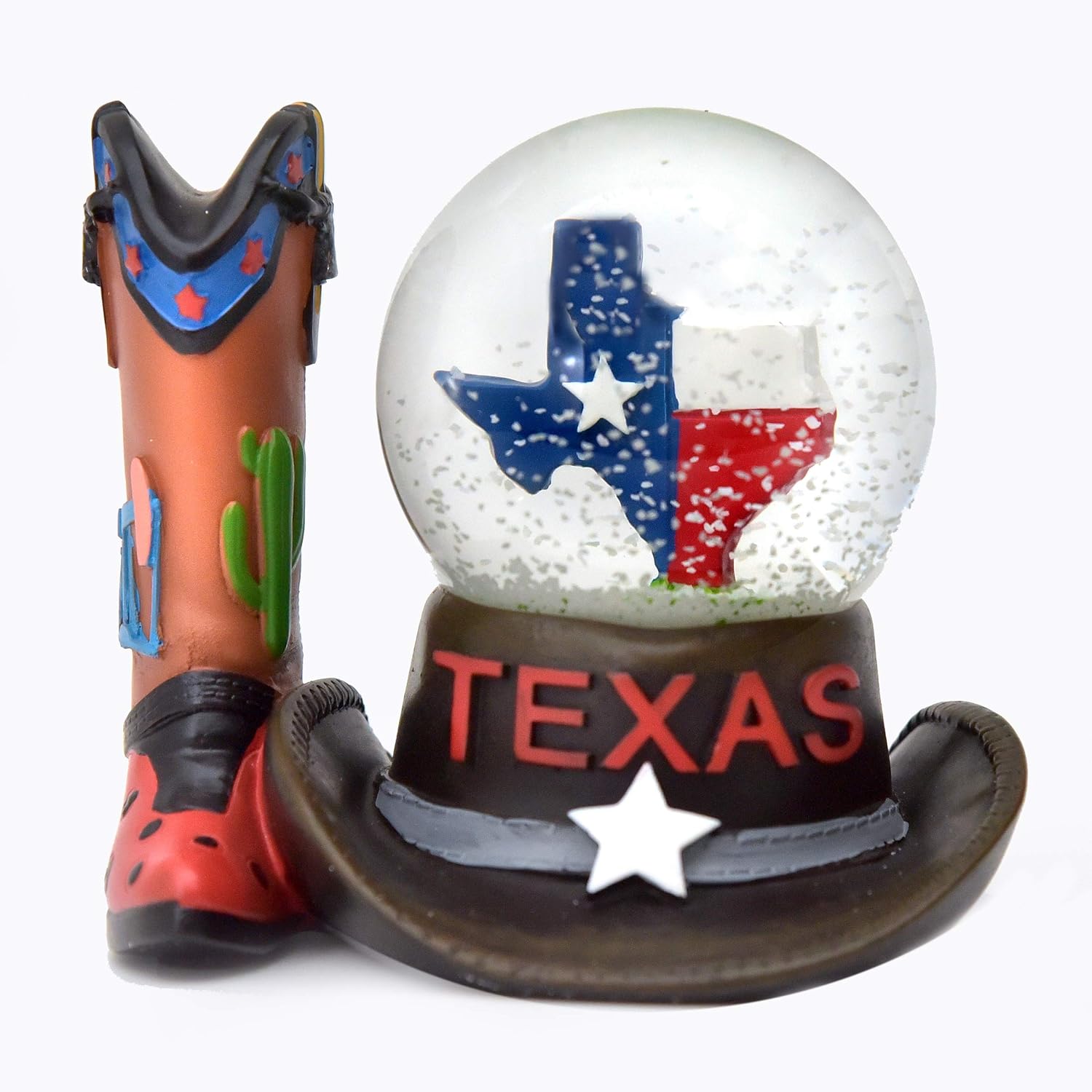 Texas Hat and Boot Snow Globe 1