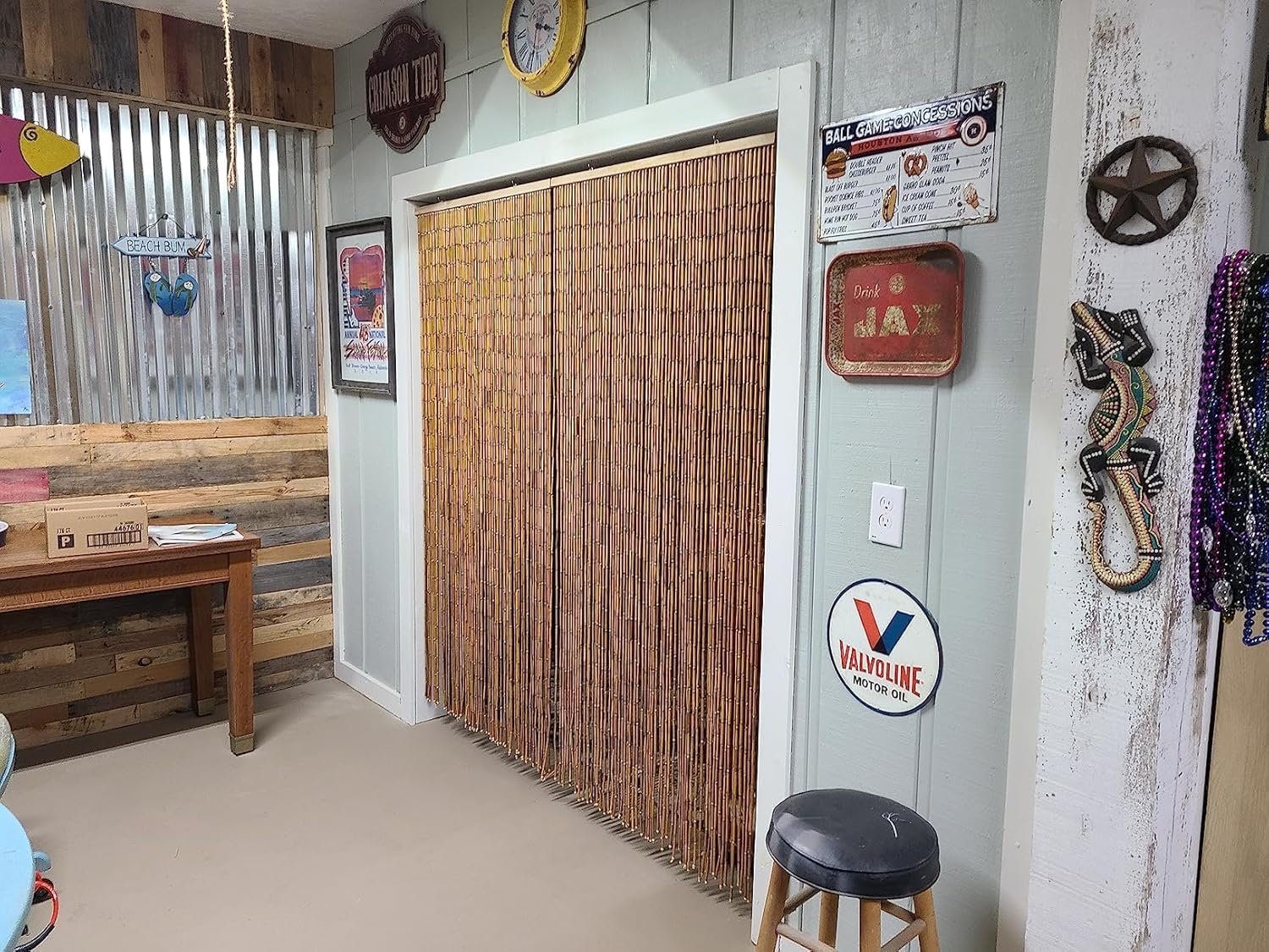 Real Bamboo Beaded Curtain - Commercial Grade