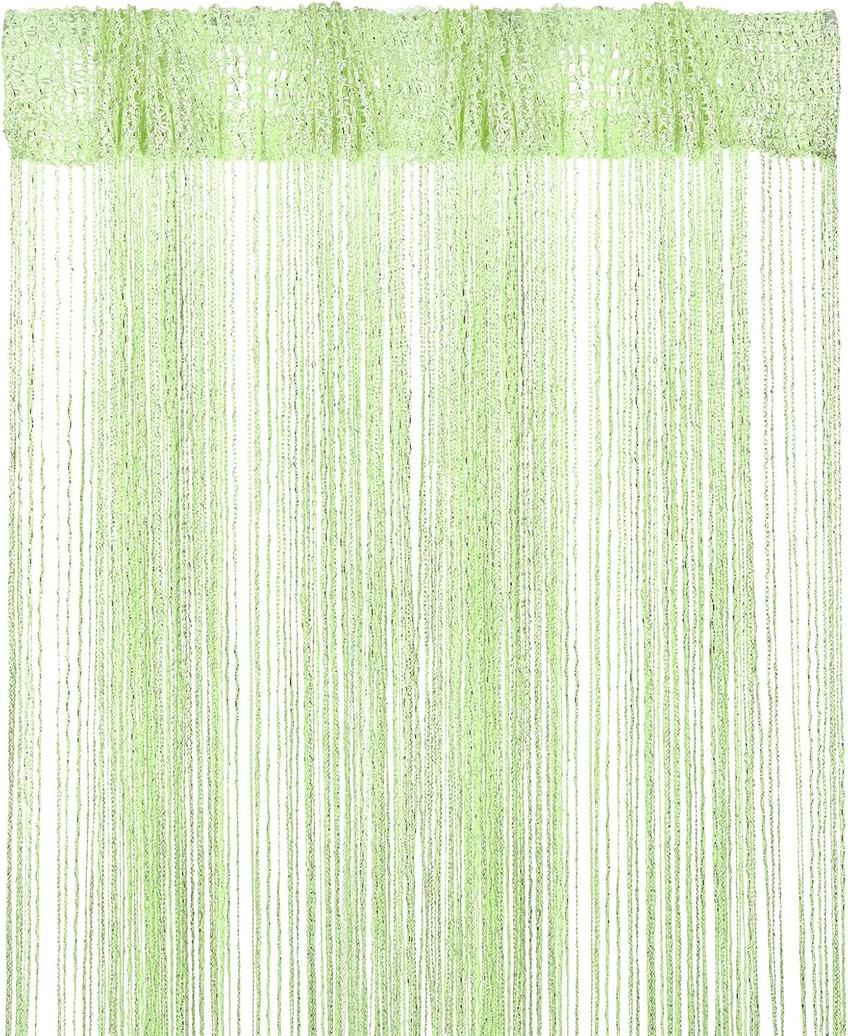 Decorative Door String Curtain with Fringe Design Fruit Green