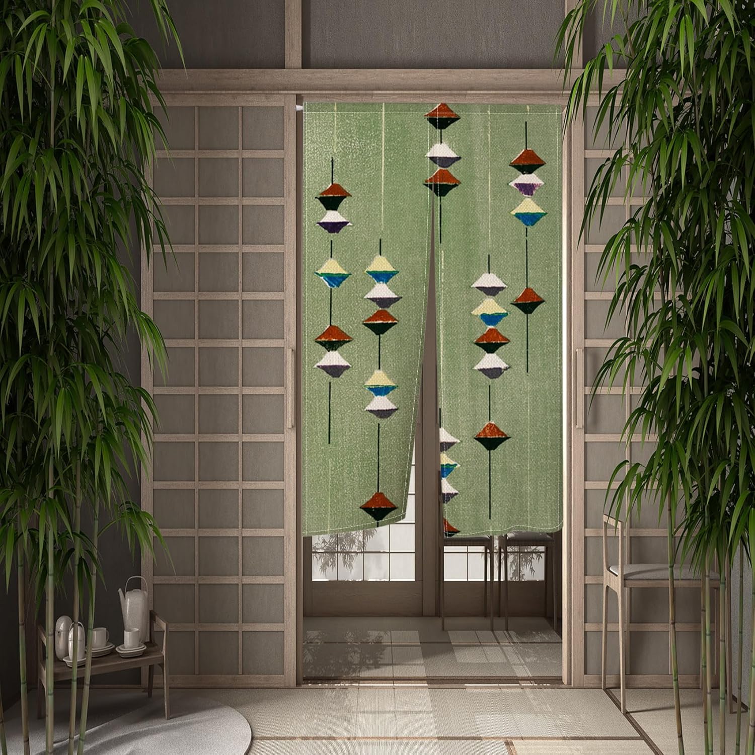 Leowefowa Noren Doorway Curtain 335 x 709 Inches