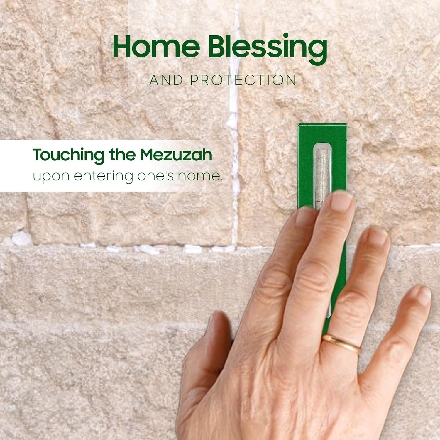 AS Mezuzot Acrylic Mezuzah Case for Door