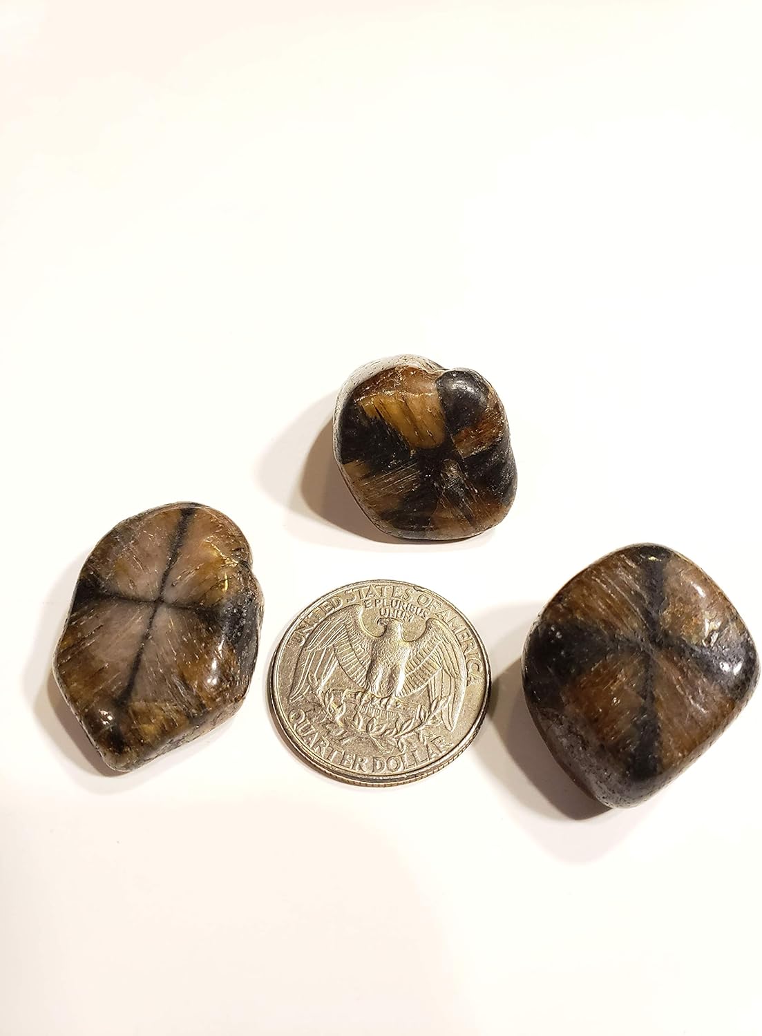 Chiastolite Cross Stone 20-30mm Tumbled Healing Crystal
