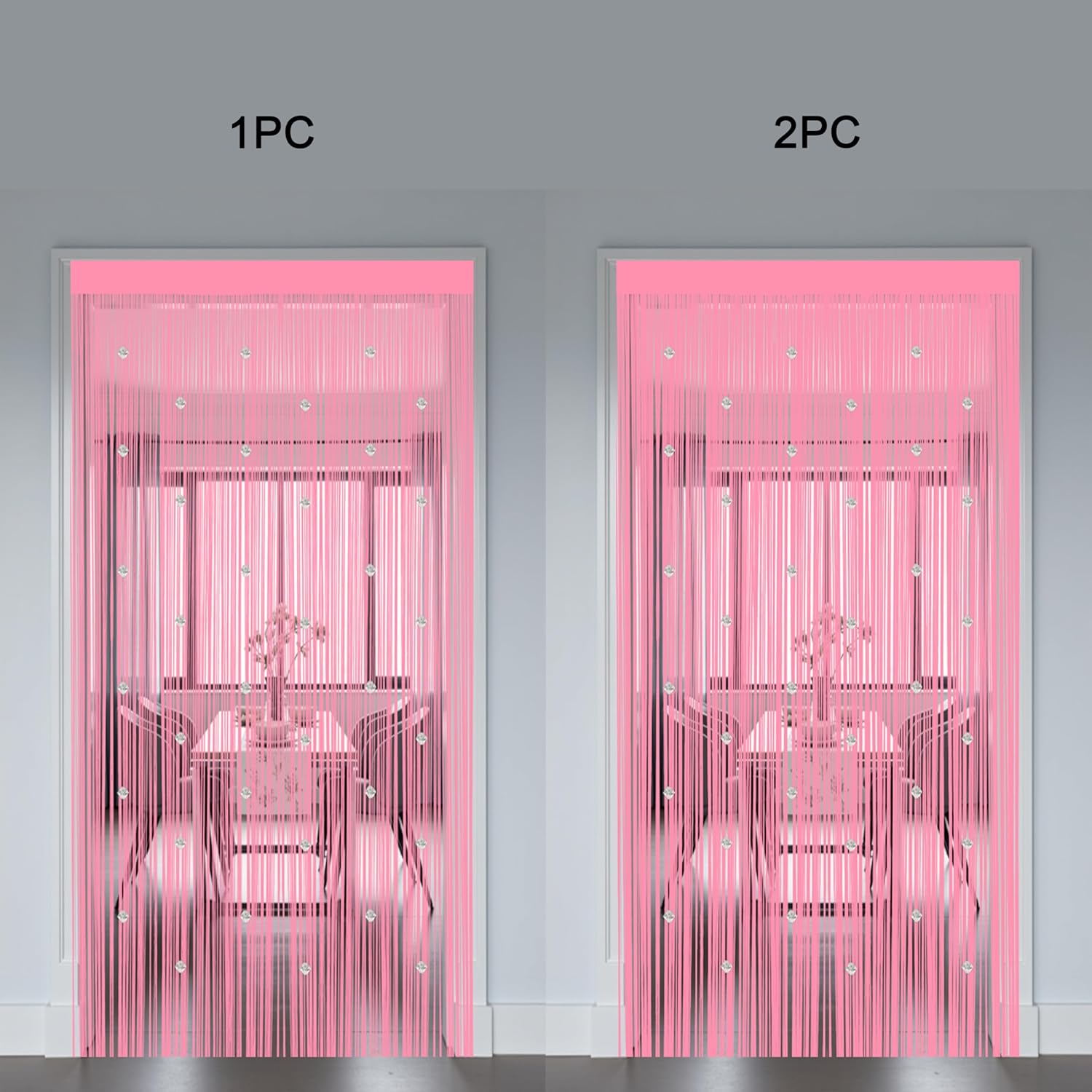 Beaded String Curtains for Doorways Boho Bedroom Decor