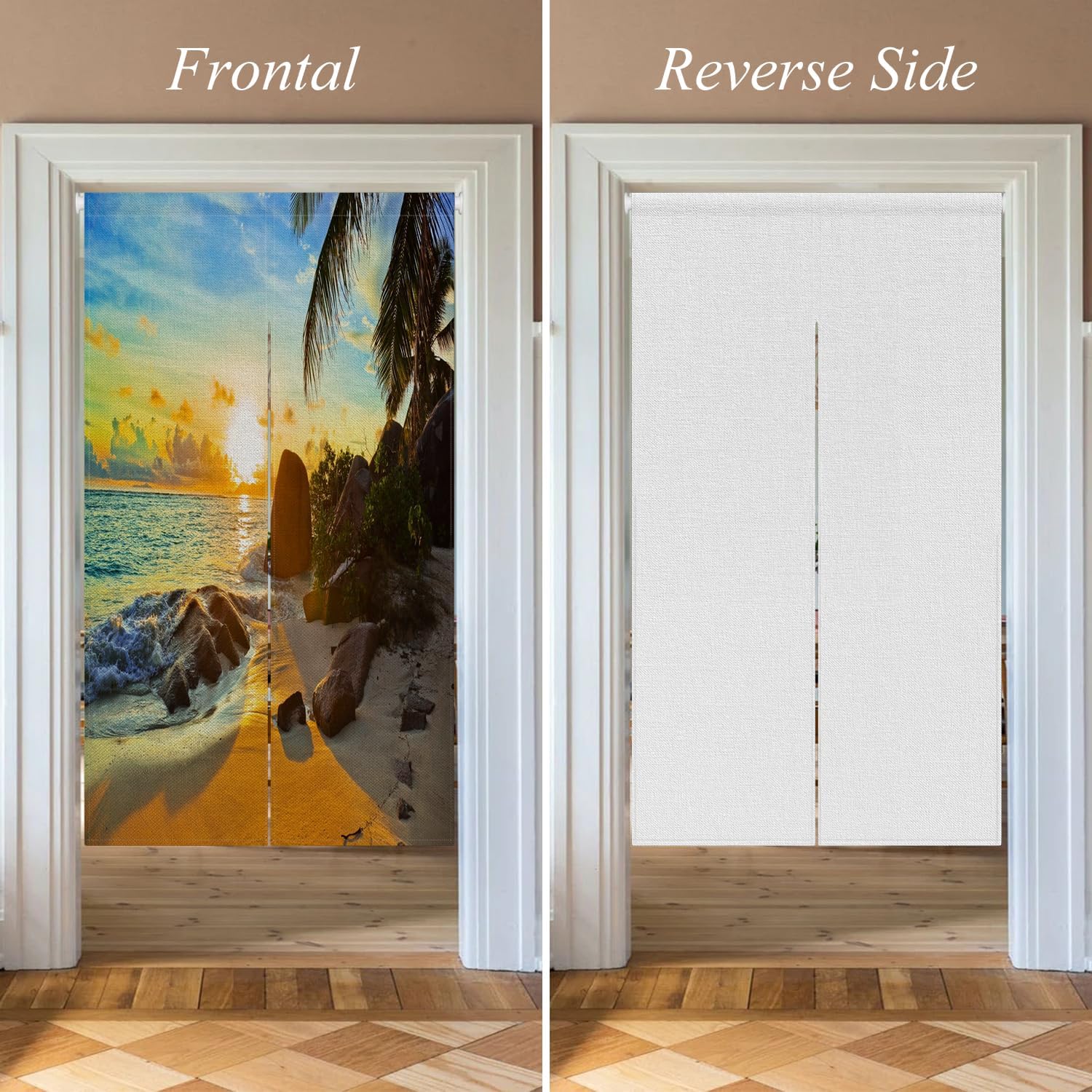 Leowefowa Single-Side Noren Door Curtain Decor