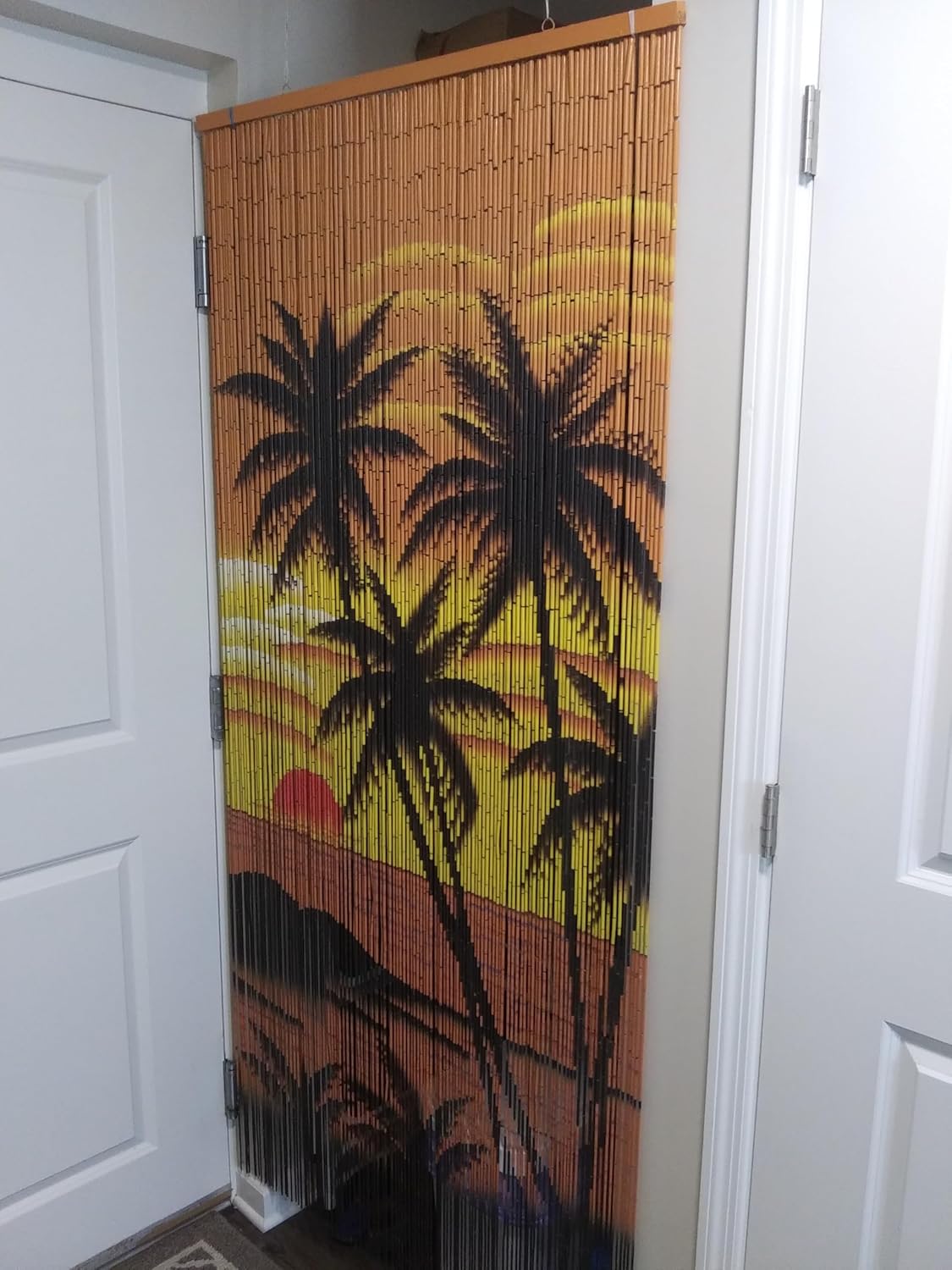 Beaded Curtain with 125 Strands and Hanging Hardware
