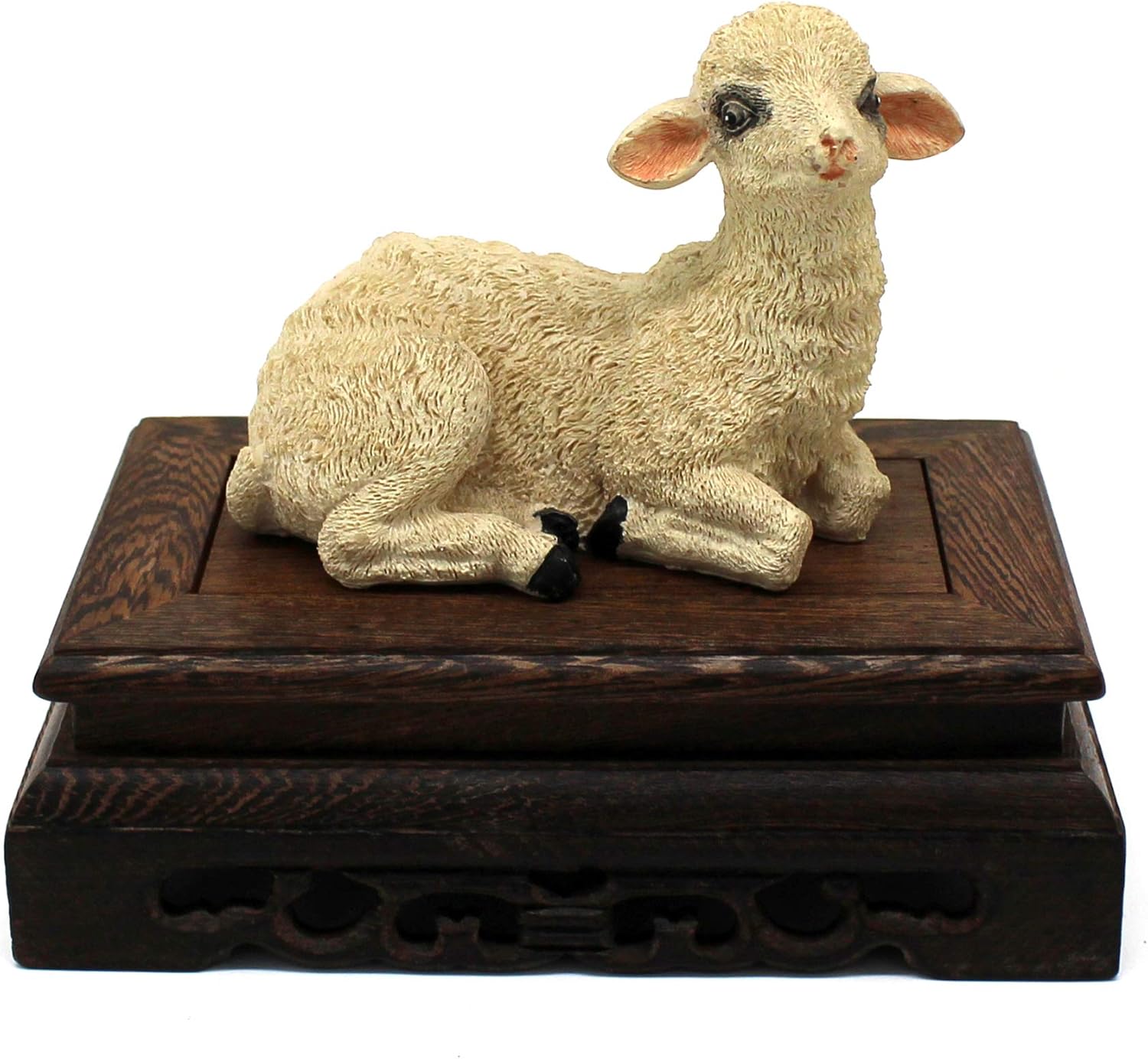 CVHOMEDECO Primitives Rustic Rosewood Rectangle Display Stand