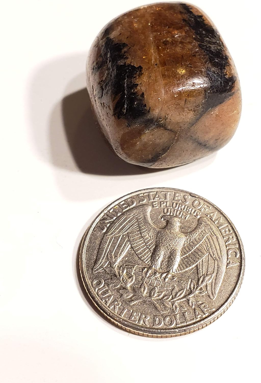 Chiastolite Cross Stone 20-30mm Tumbled Healing Crystal