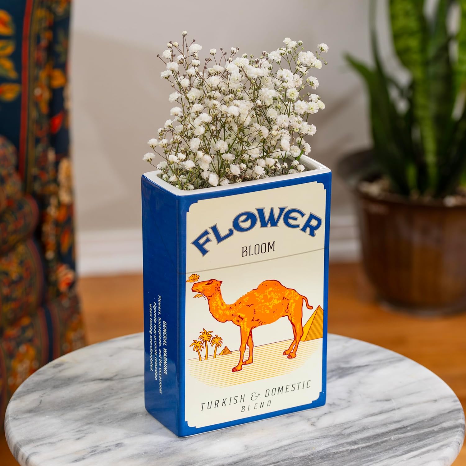 Vintage Inspired Flower Vase - Orange
