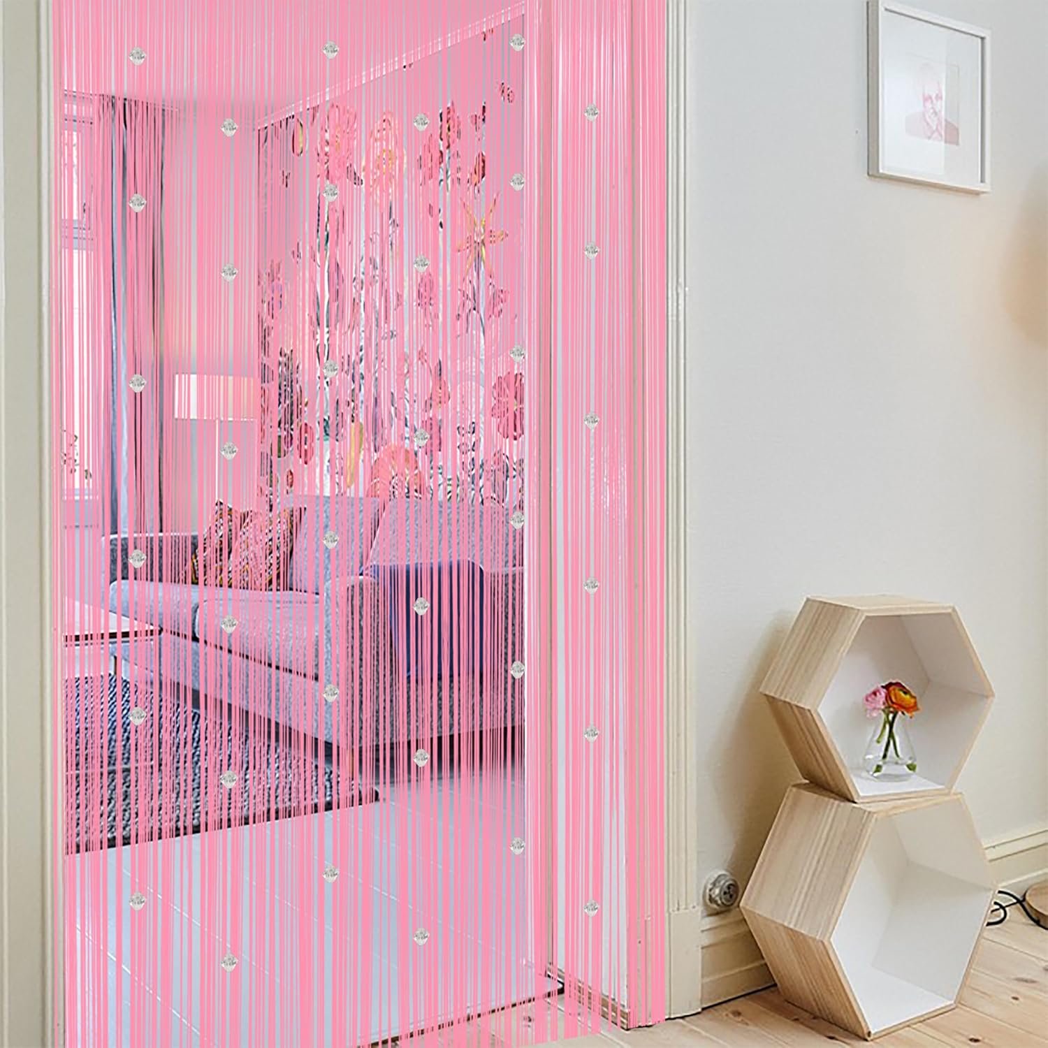 Beaded String Curtains for Doorways Boho Bedroom Decor