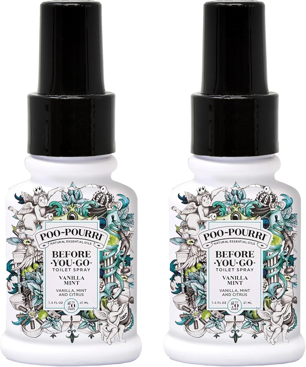 Poo-Pourri Toilet Spray Vanilla Mint 14 oz 2 Count