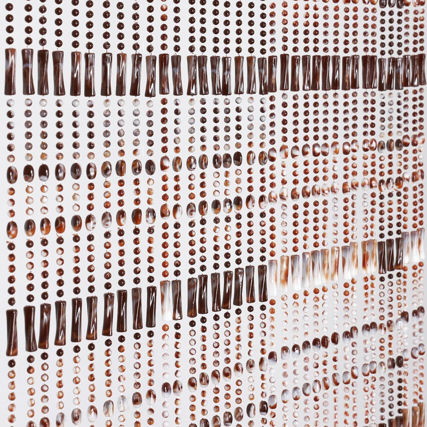 Beaded Curtain for Doorway Acrylic Marble Caramel 355 x 78