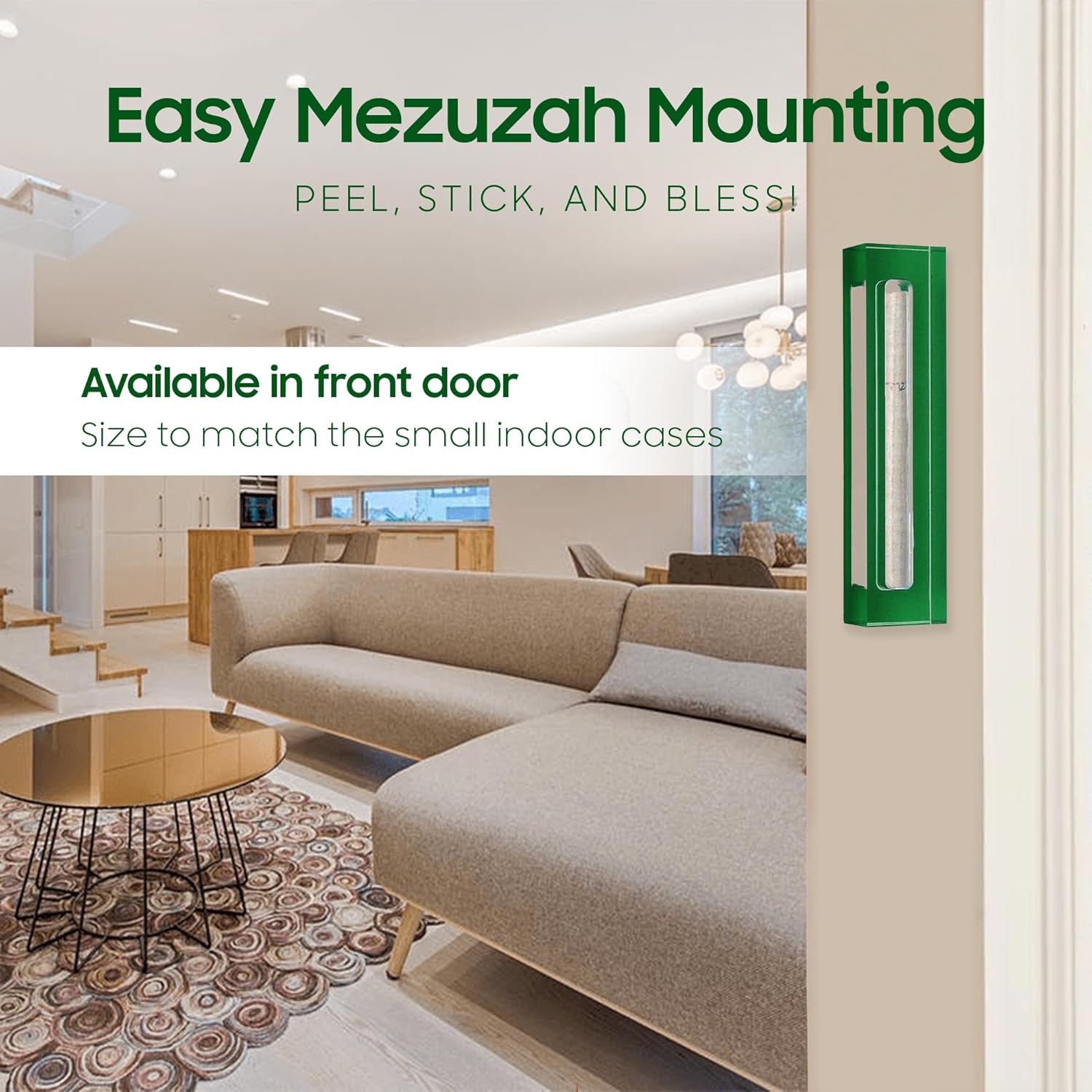 AS Mezuzot Acrylic Mezuzah Case for Door