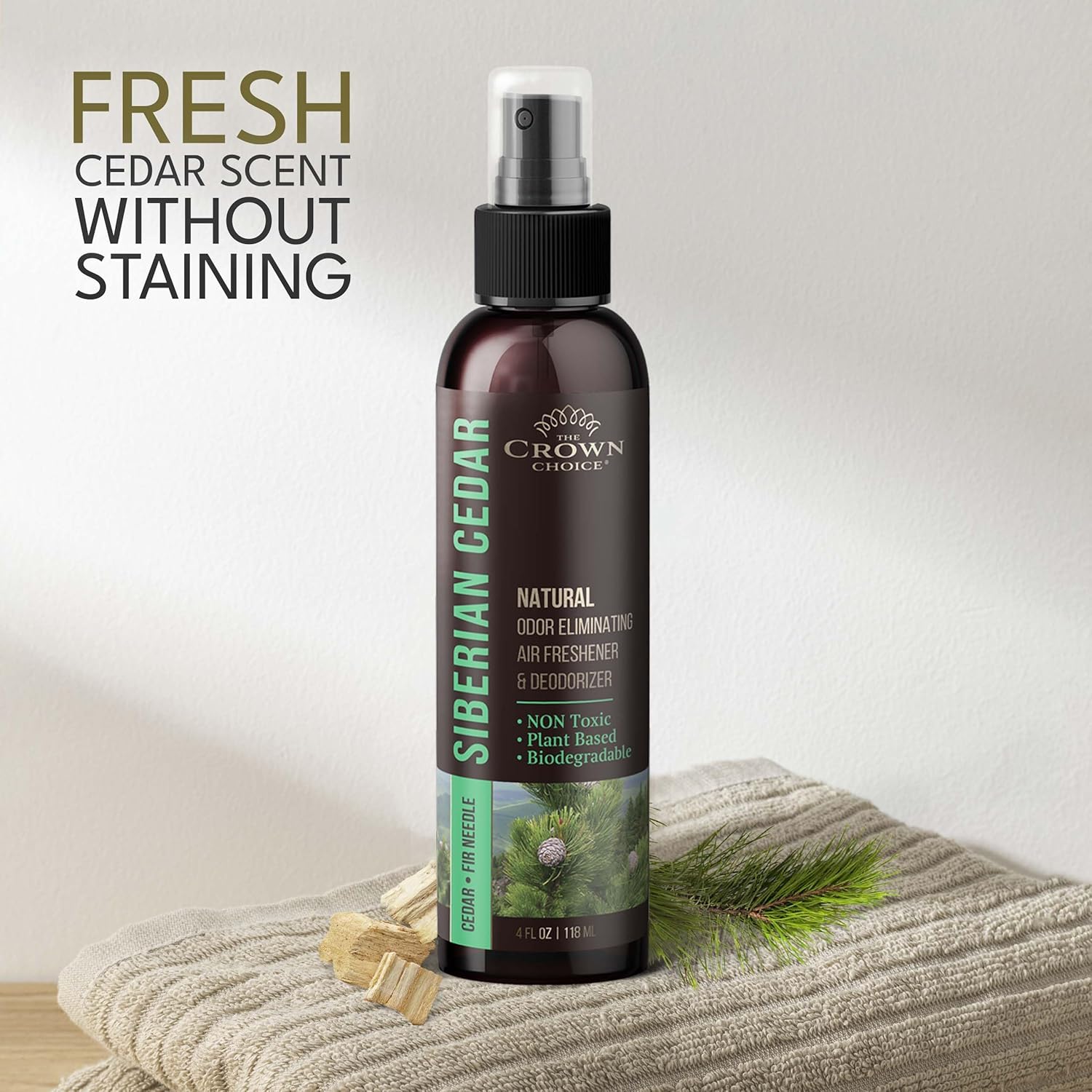 The Crown Choice Natural Cedar Oil Spray 2 Pack 4 Oz Each