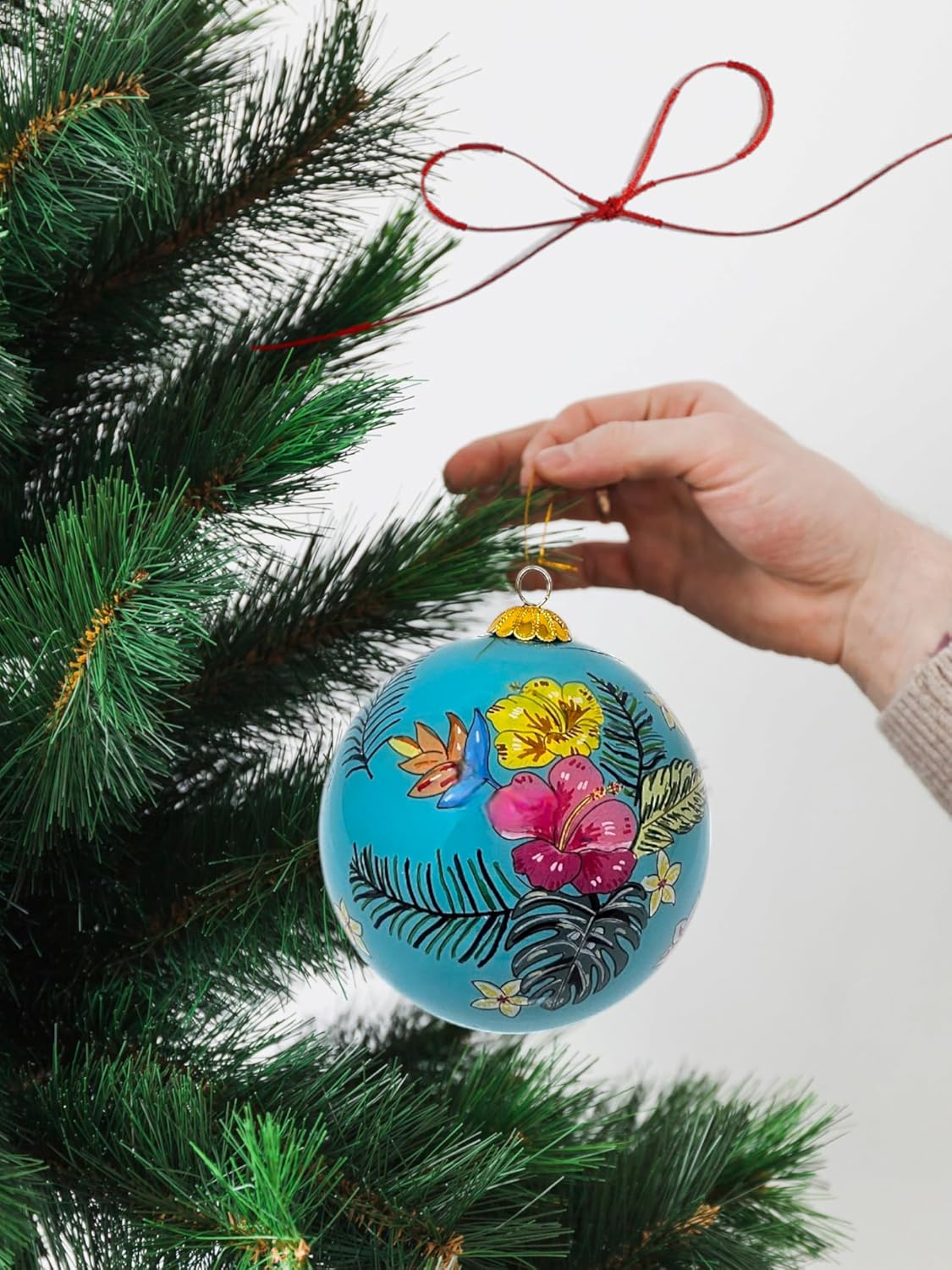 Pineapple Tropical Delight Hawaiian Christmas Ornament 3 Inch