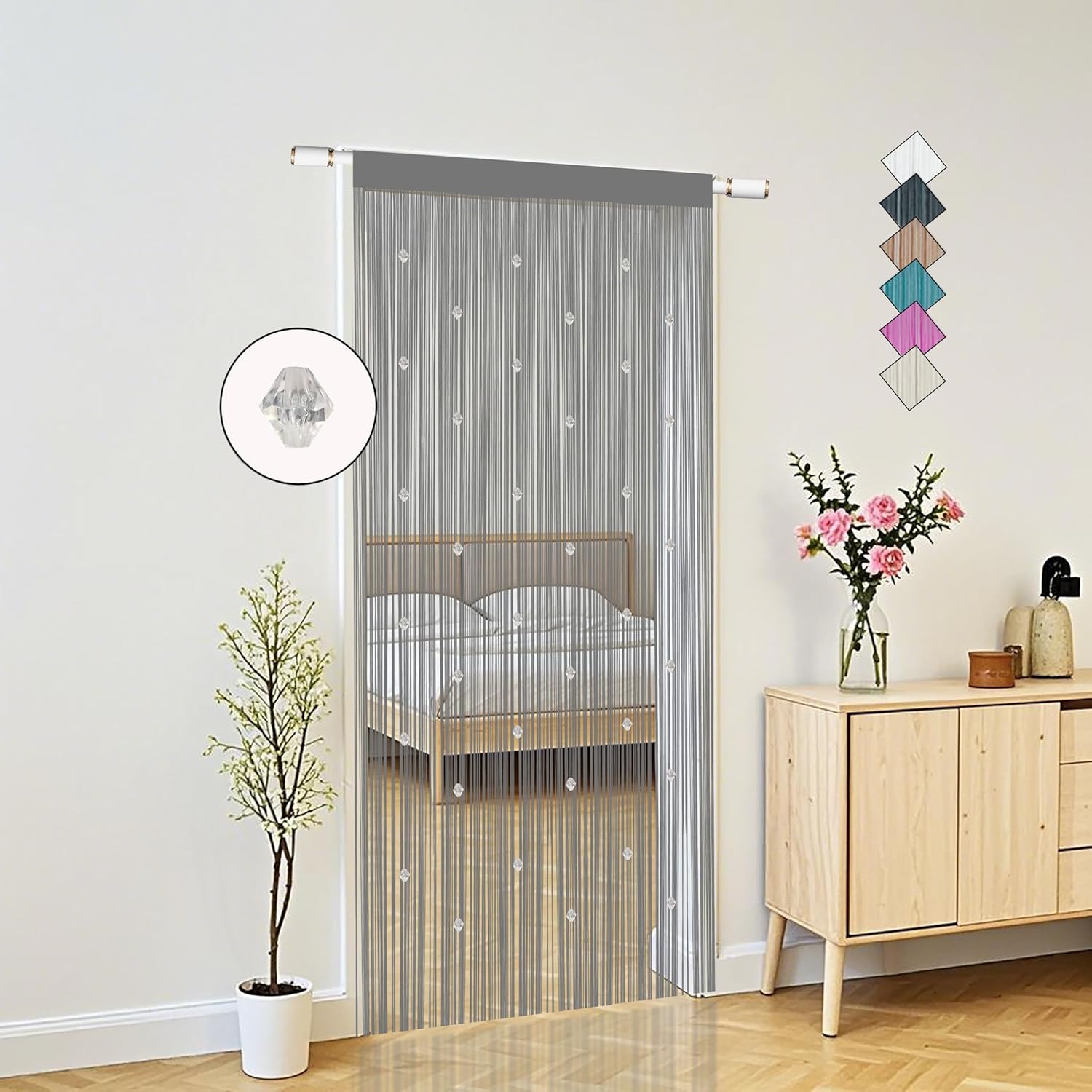 Beaded String Curtains for Doorways Boho Decor