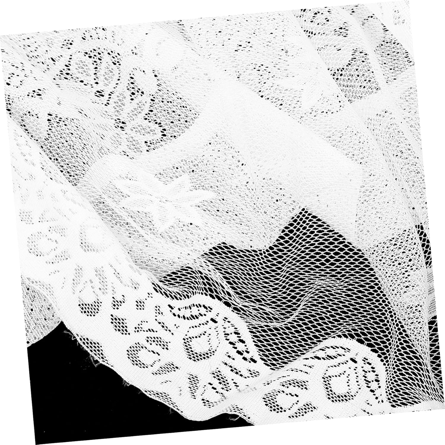 French Style Lace Sheer Door Curtain for Kitchen and Home