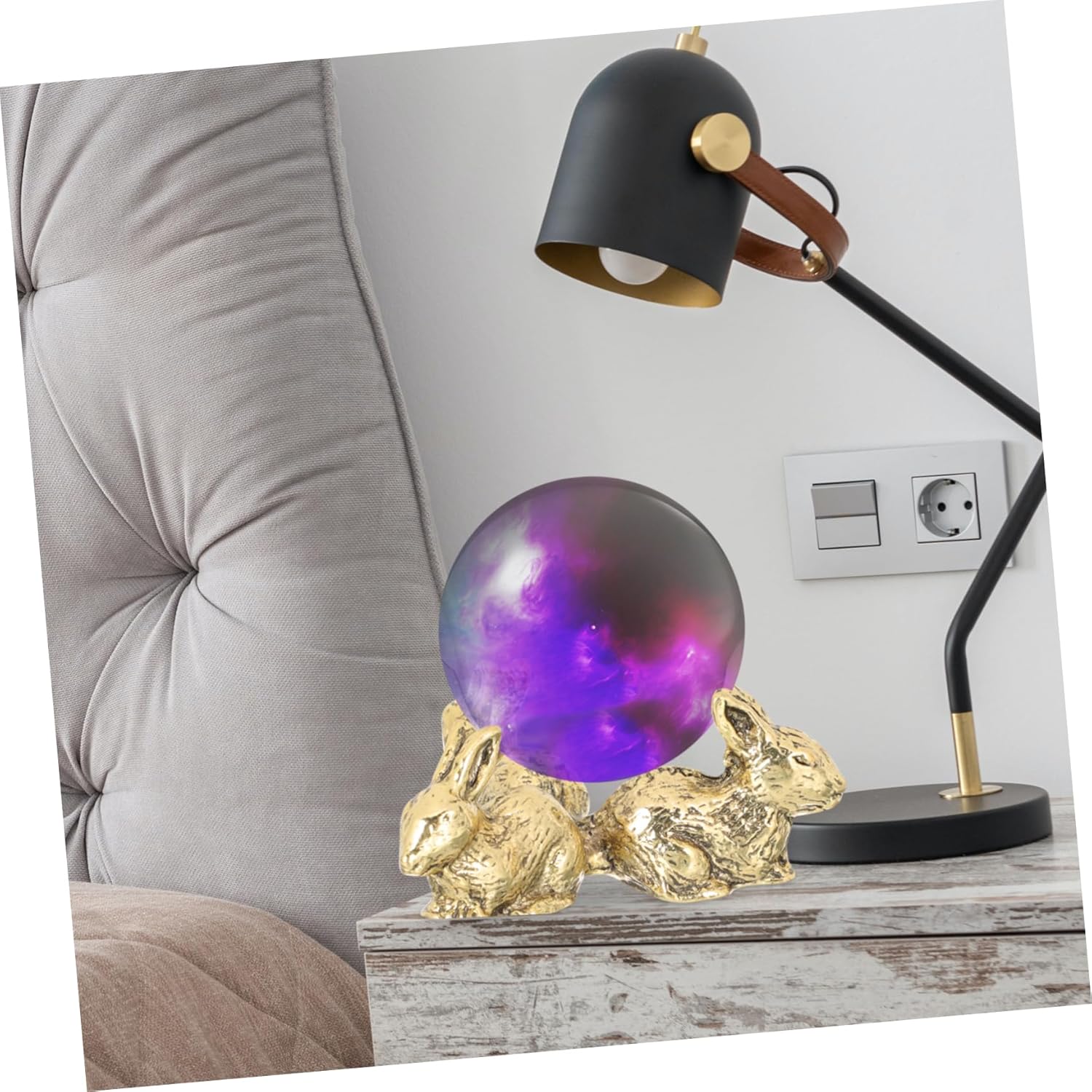 Eringogo Rabbit Shaped Crystal Ball Display Base