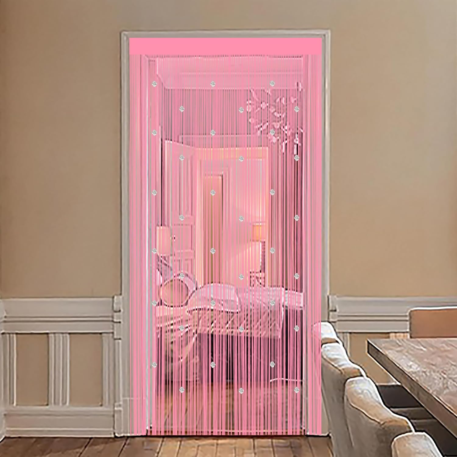 Beaded String Curtains for Doorways Boho Bedroom Decor