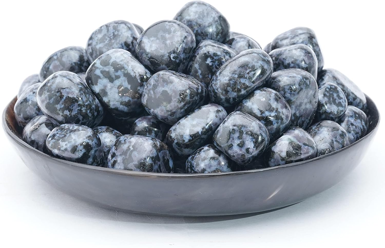 Crocon Indigo Gabbro Tumbled Stones Crystal Kit 1LB 20-25mm