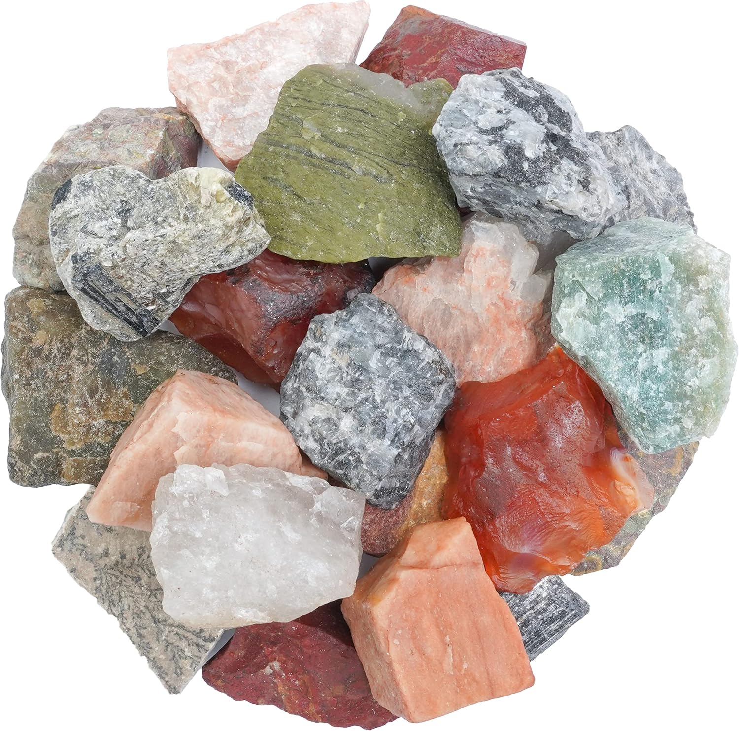 Mixed Raw Stones For Jewelry Making 1 lb Rough Gemstones