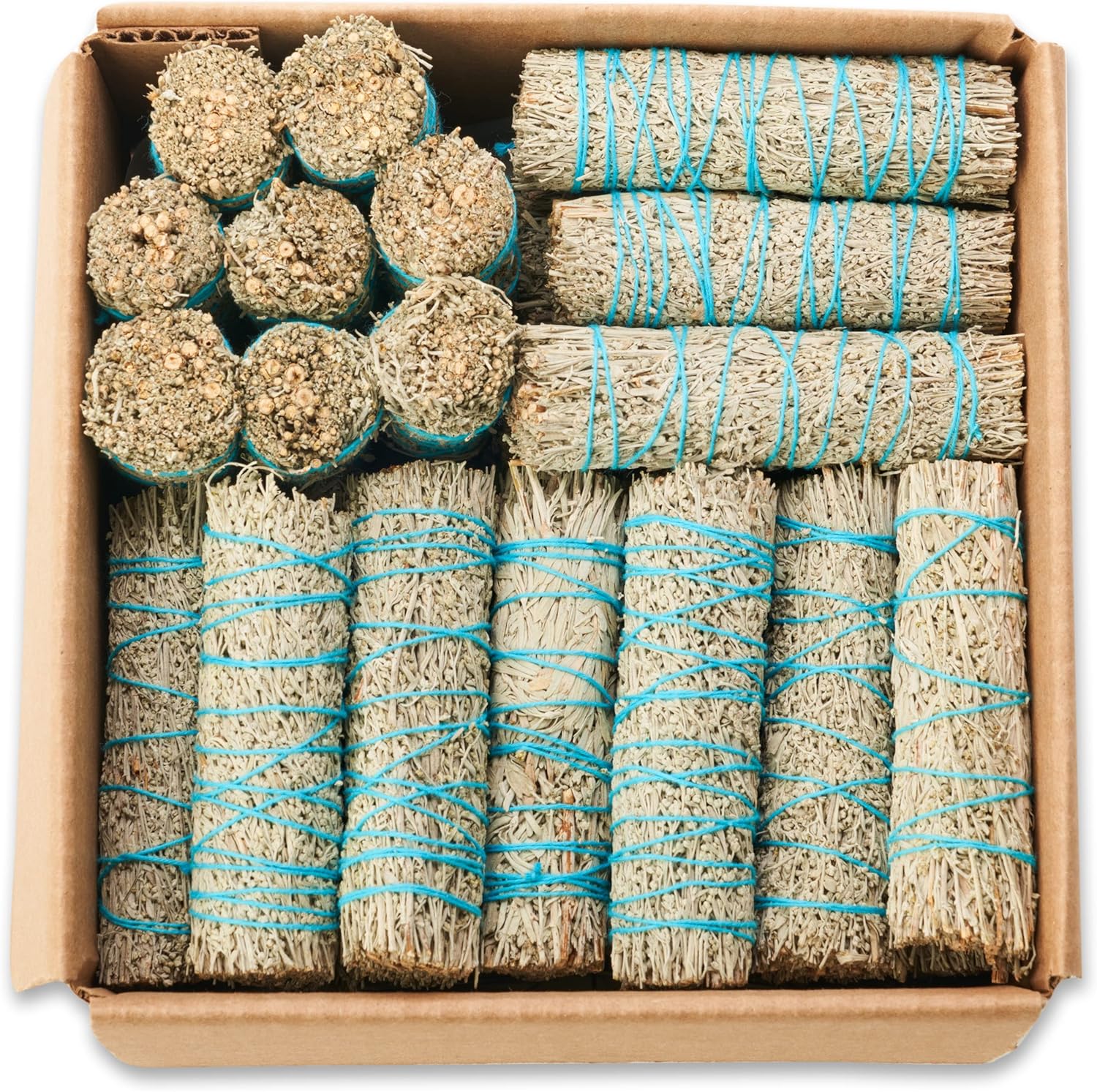 Blue Sage Smudge Sticks 4 Inch - Natural Healing Uplifting Energy