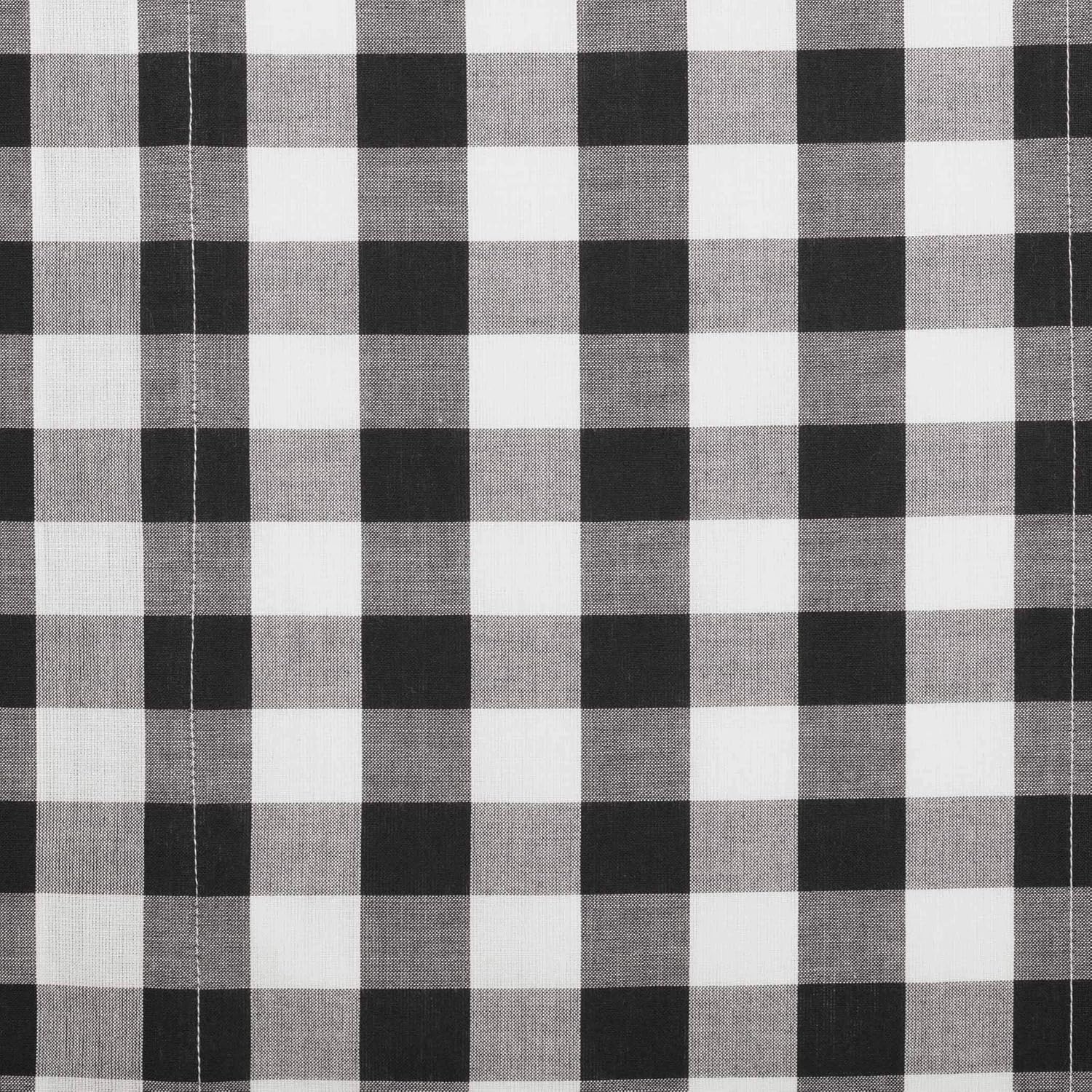 VHC Brands Annie Buffalo Check Curtain Door Panel 72x40 Black