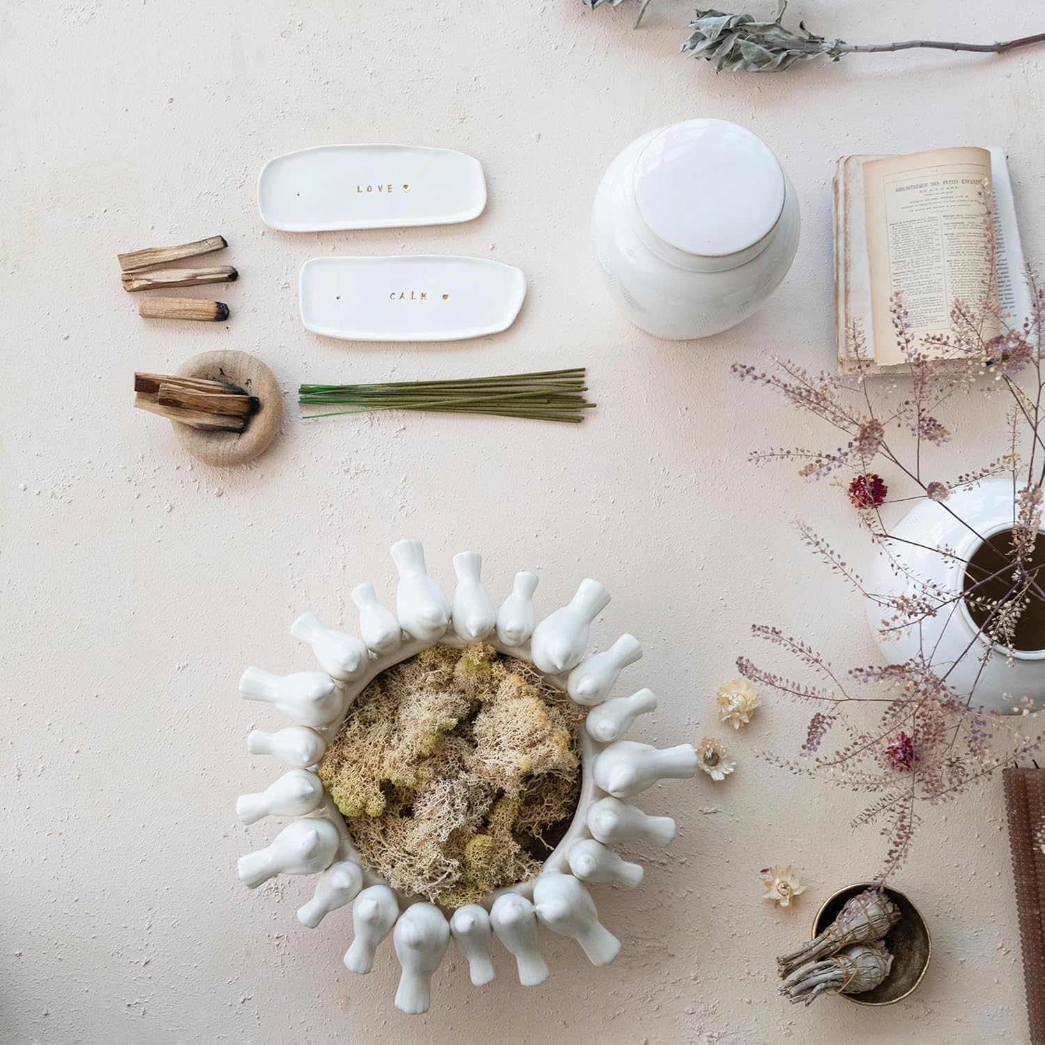 Creative Co Op Sandstone Incense Holder Natural Shape