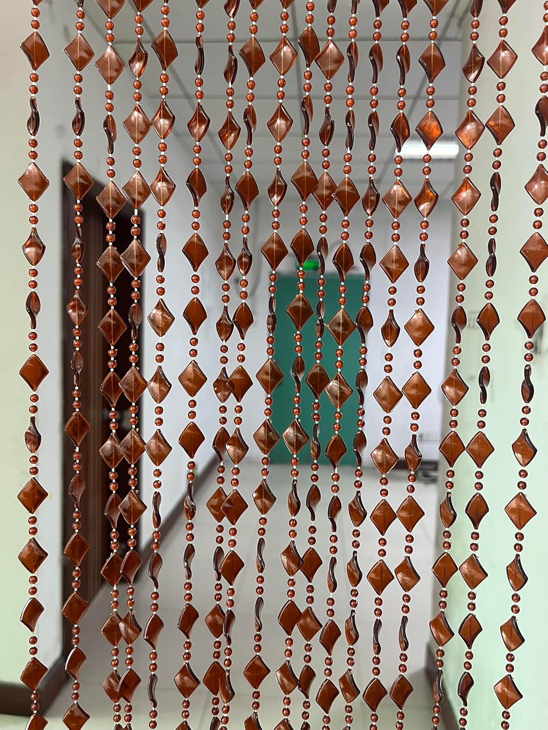 ZiDeTang Maple Leaf Beaded Curtain Panel