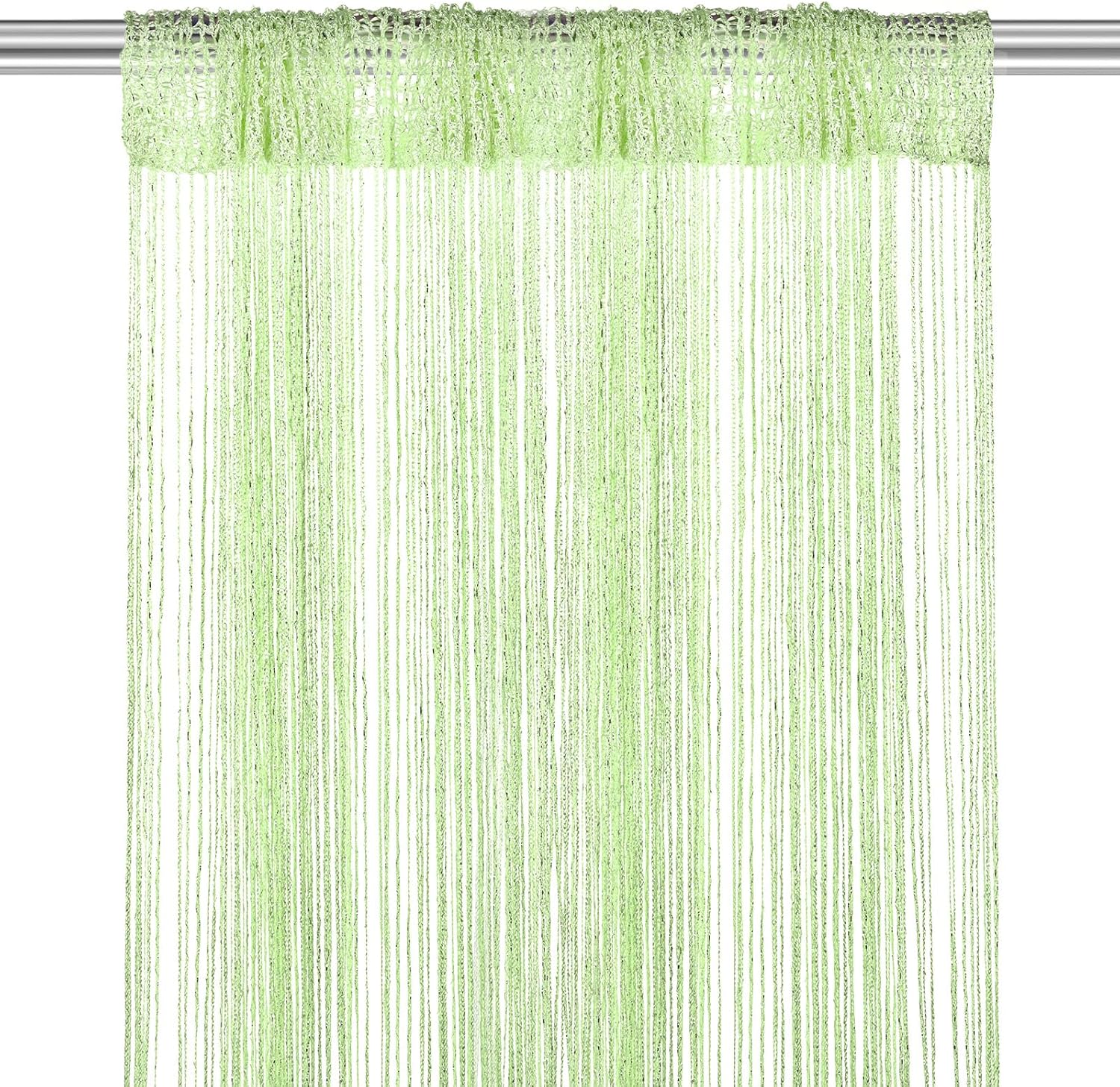 Decorative Door String Curtain with Fringe Design Fruit Green