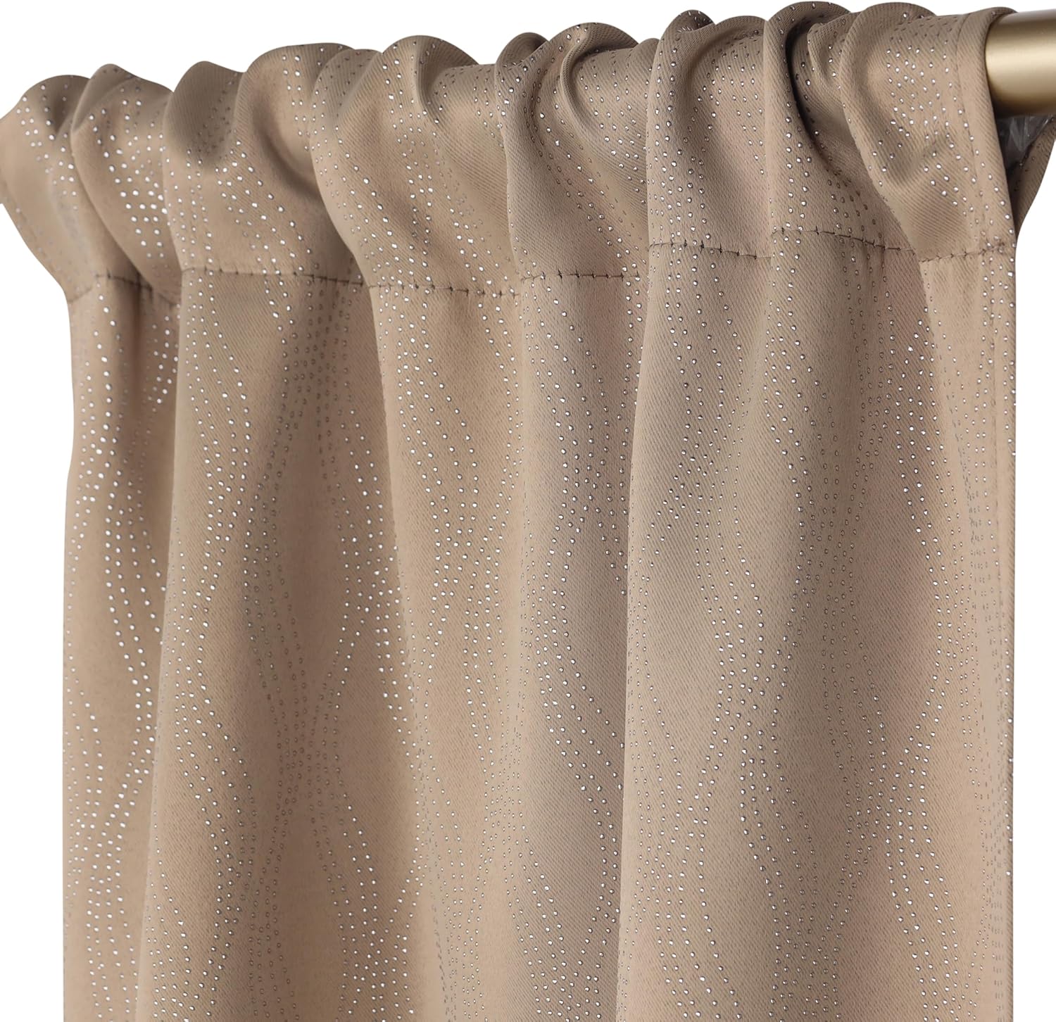 Superior Blackout Curtains Set of 2 Panels 42 x 84 Tan