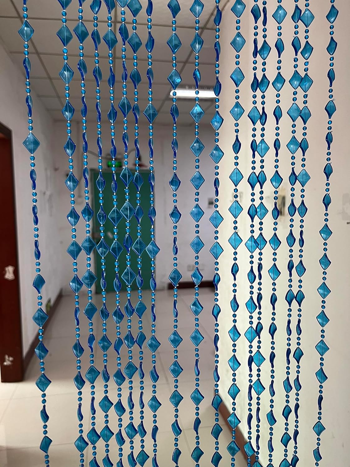 ZiDeTang Acrylic Maple Leaf Beaded Curtain Panel